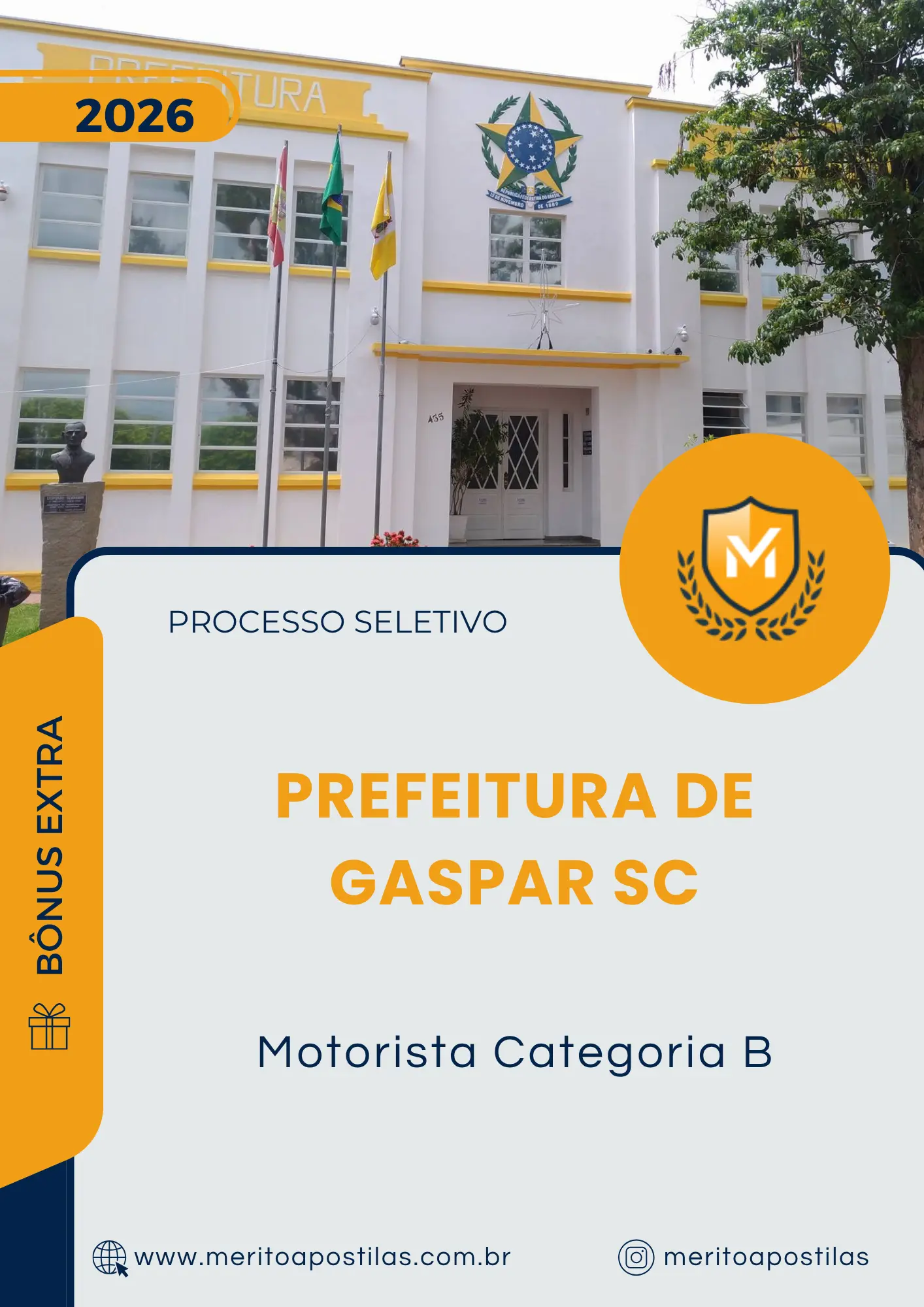 Apostila Motorista Categoria B Prefeitura de Gaspar SC 2026