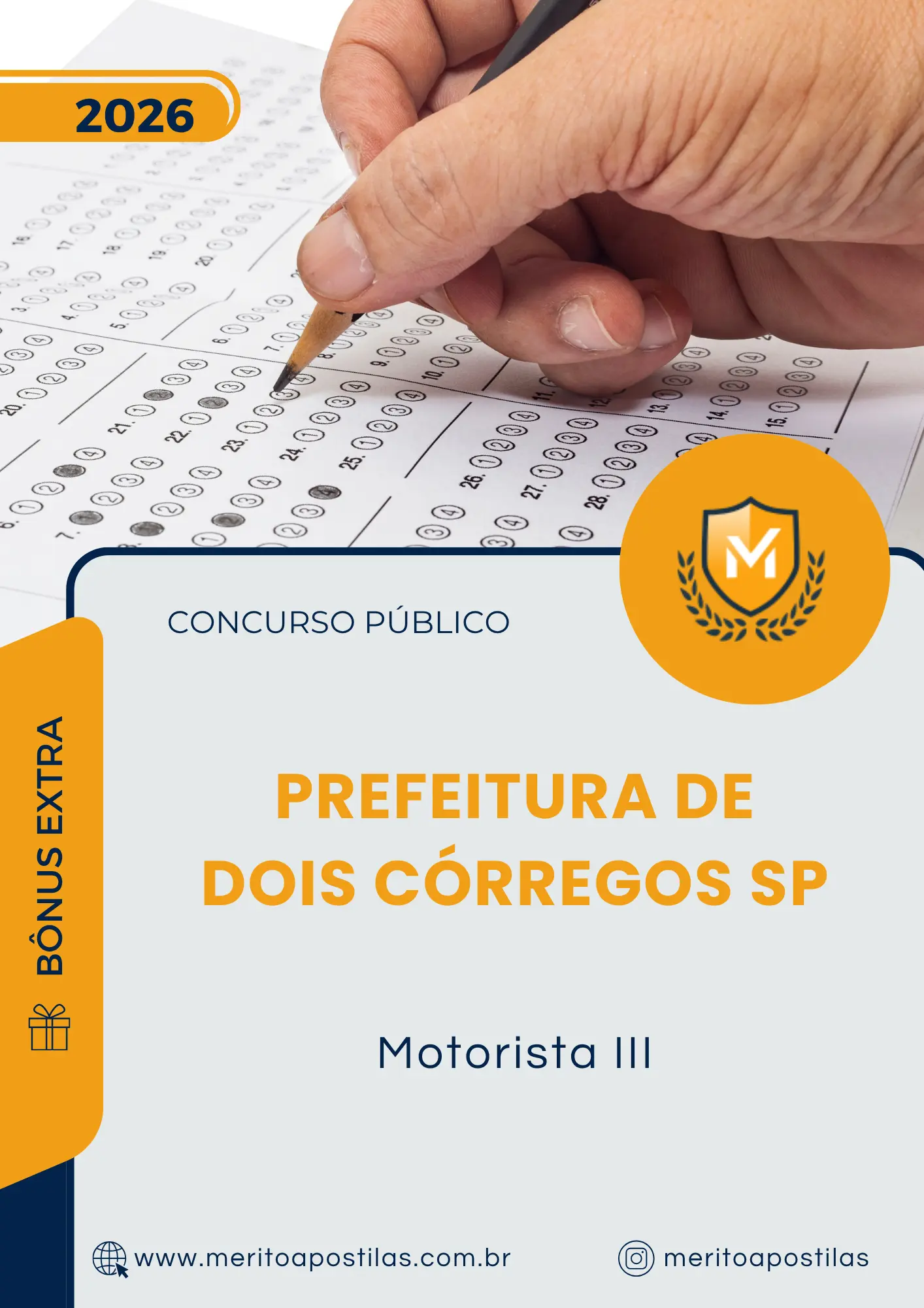 Apostila Motorista III Prefeitura de Dois Córregos SP 2026