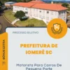 Apostila Motorista Para Carros De Pequeno Porte Prefeitura de Iomerê SC 2026