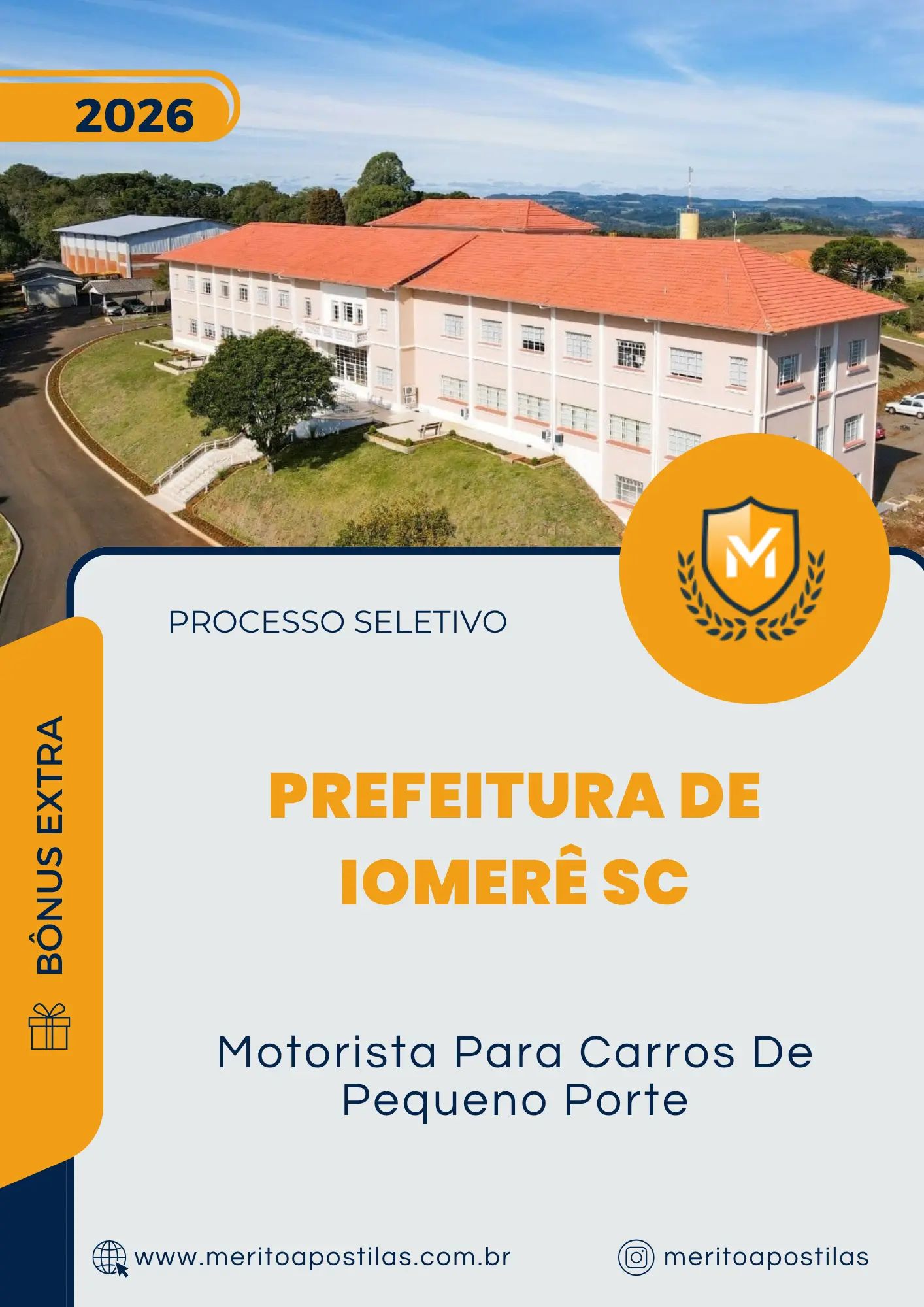 Apostila Motorista Para Carros De Pequeno Porte Prefeitura de Iomerê SC 2026