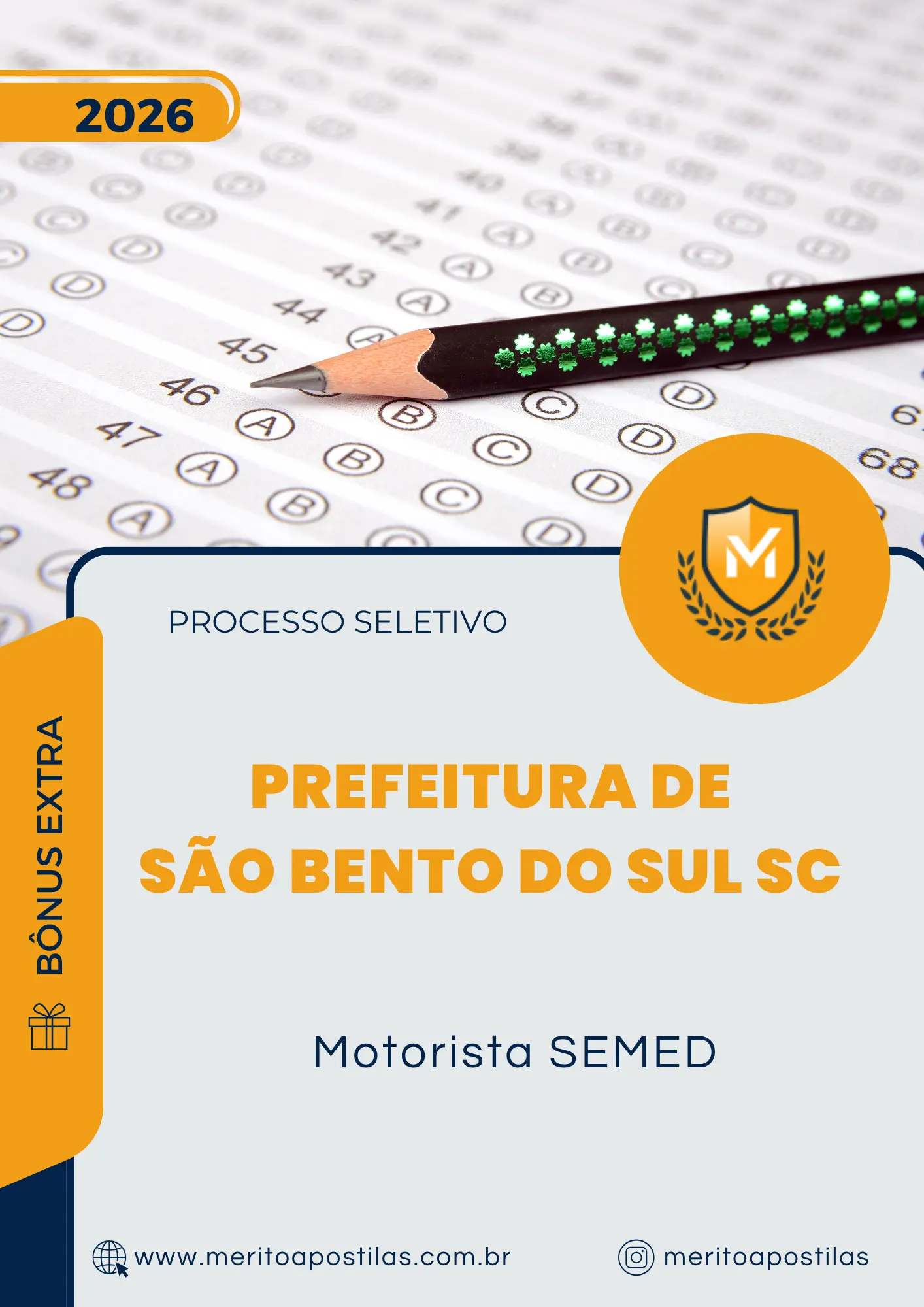 Apostila Motorista SEMED Prefeitura de São Bento do Sul SC 2026