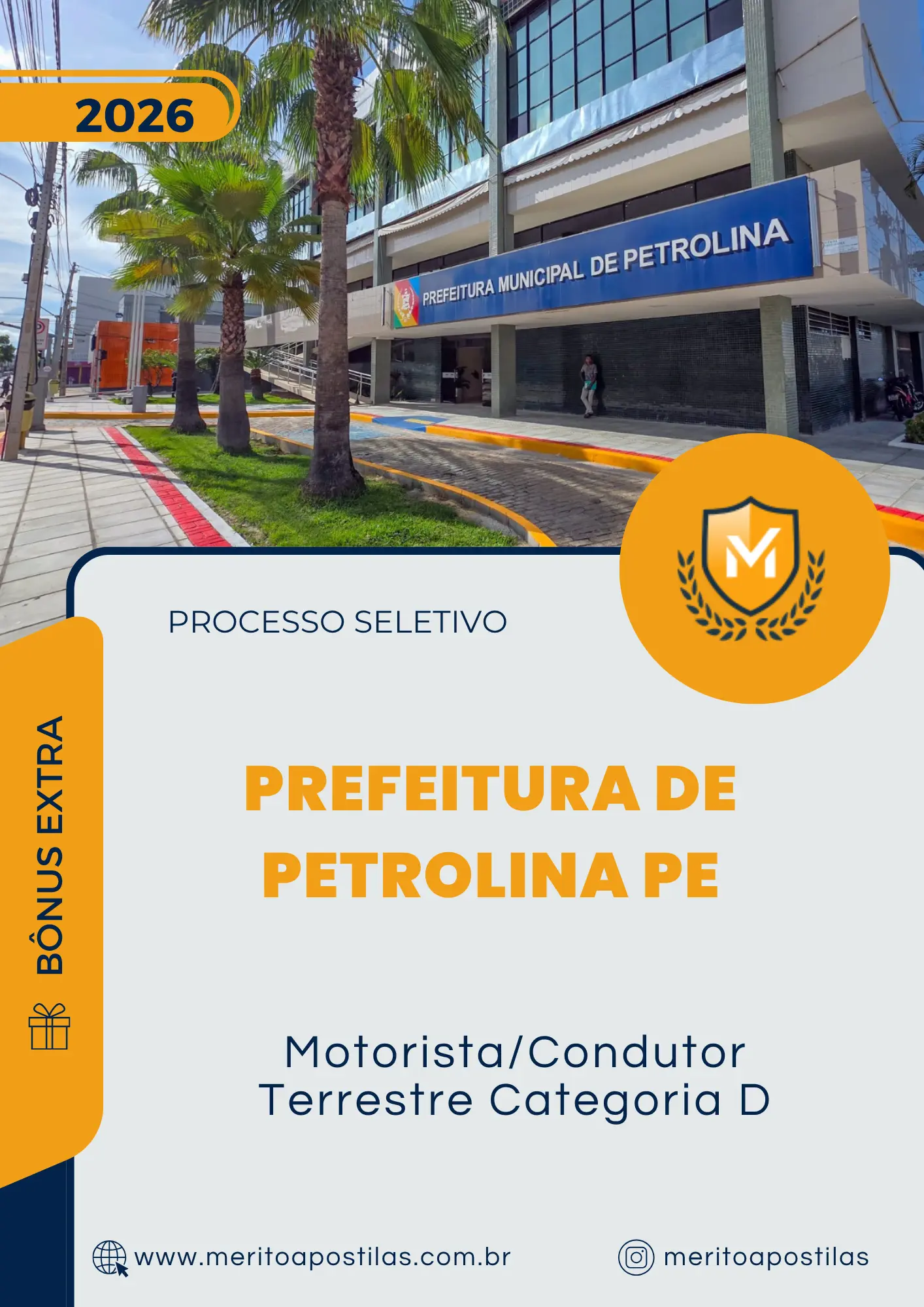 Apostila Motorista Condutor Terrestre Categoria D Prefeitura de Petrolina PE 2026