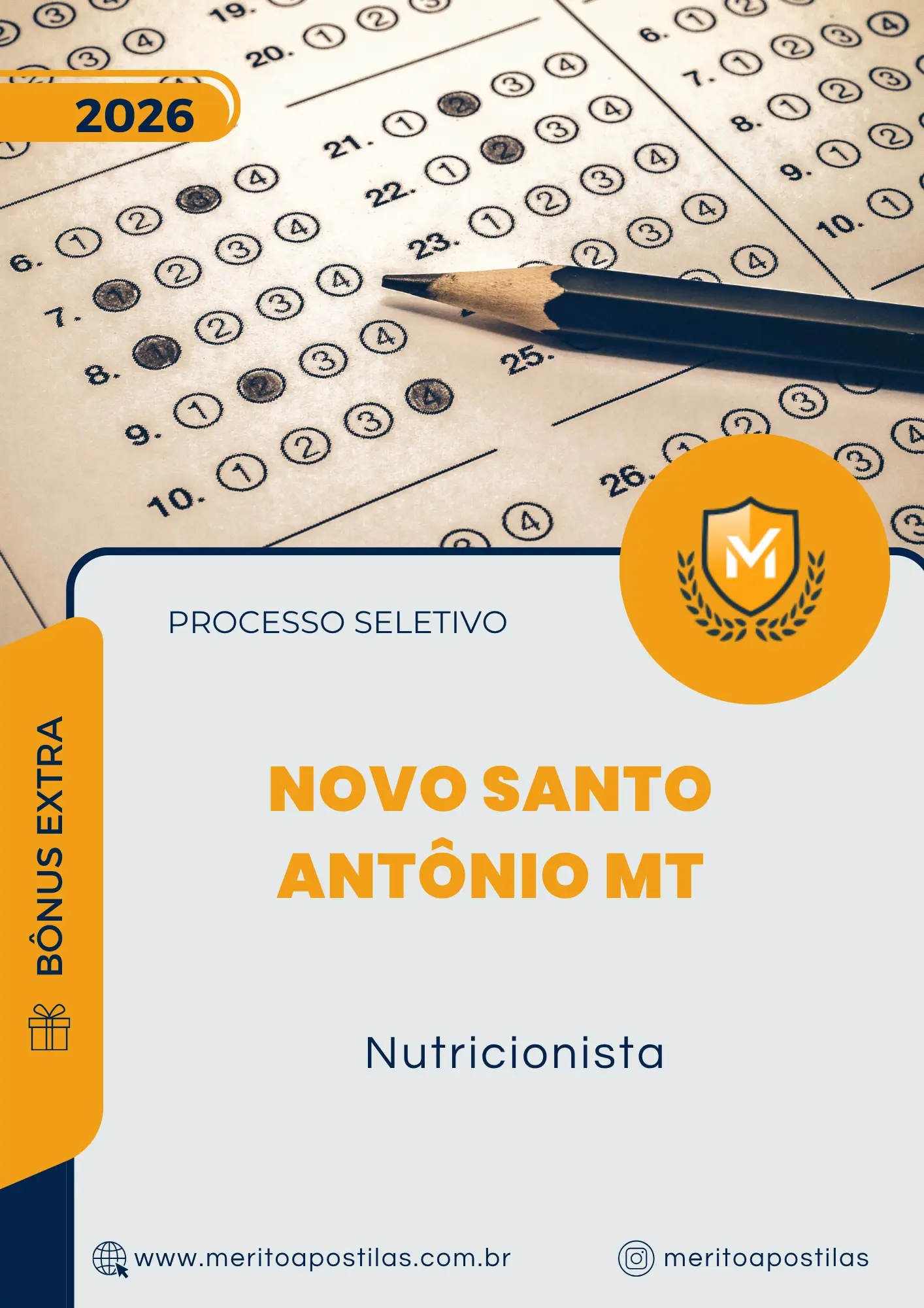 Apostila Nutricionista Prefeitura de Novo Santo Antônio MT 2026