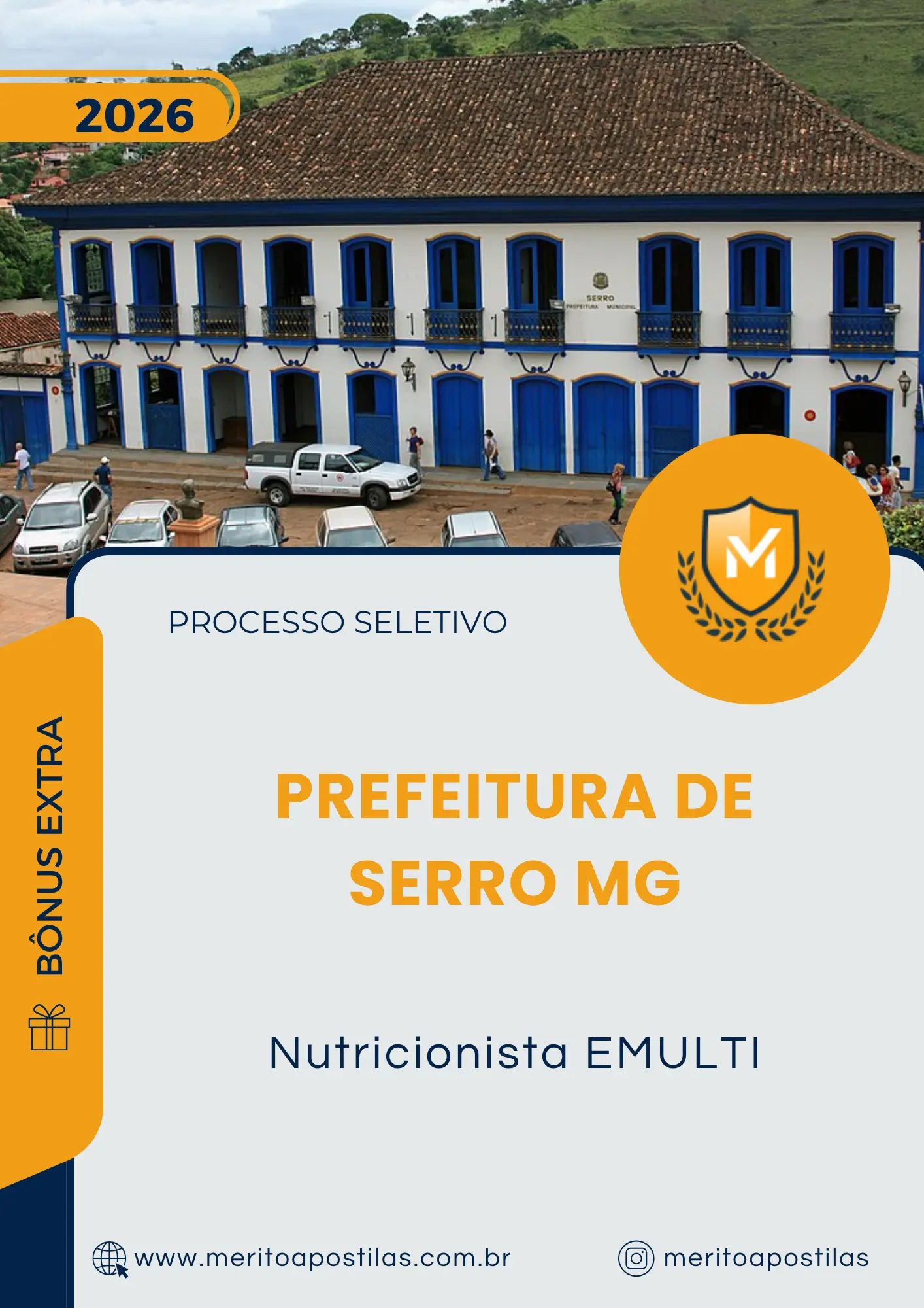Apostila Nutricionista EMULTI Prefeitura de Serro MG 2026
