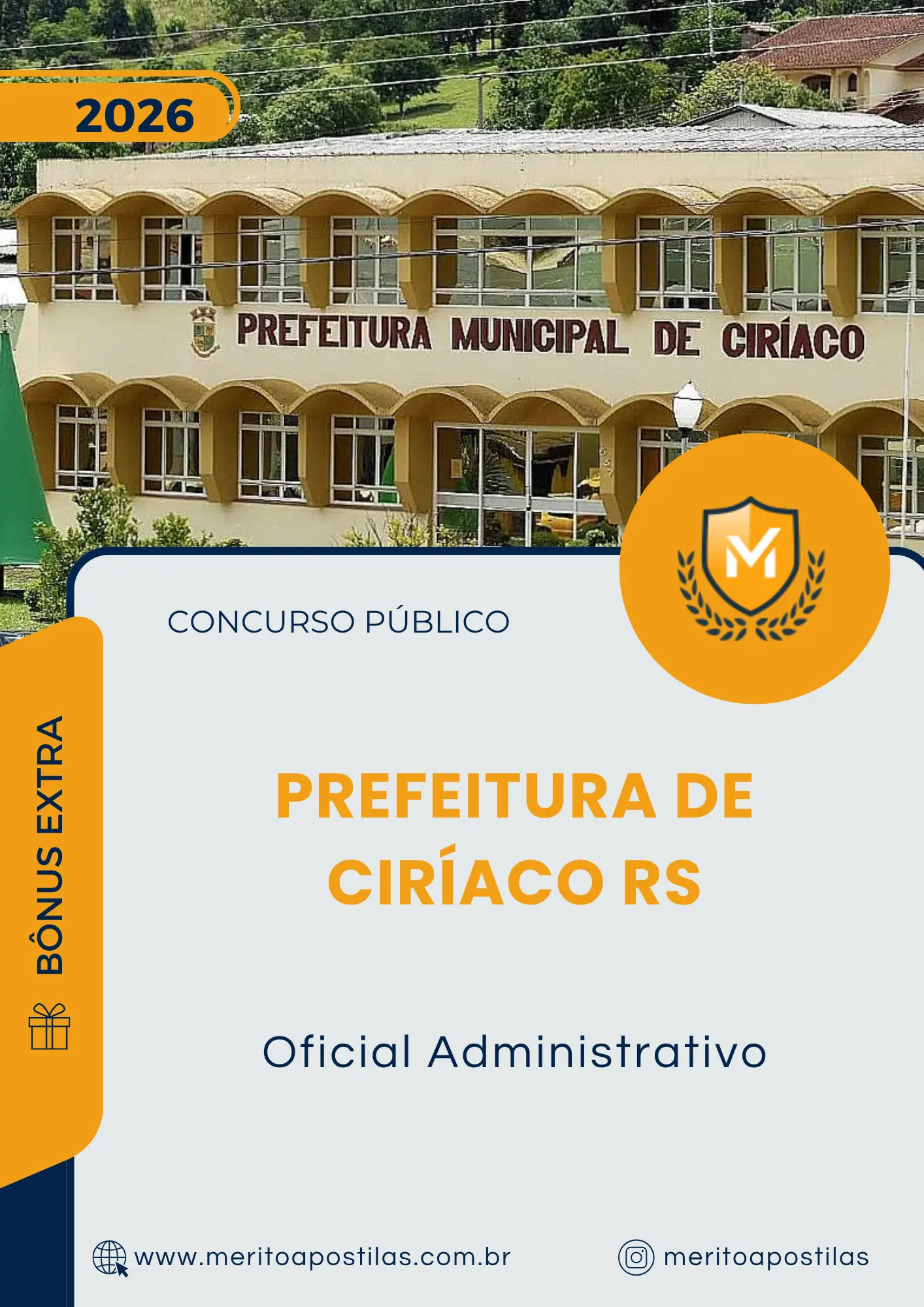 Apostila Oficial Administrativo Prefeitura de Ciríaco RS 2026
