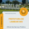 Apostila Oficial de Serviço Público Prefeitura de Lambari MG 2026