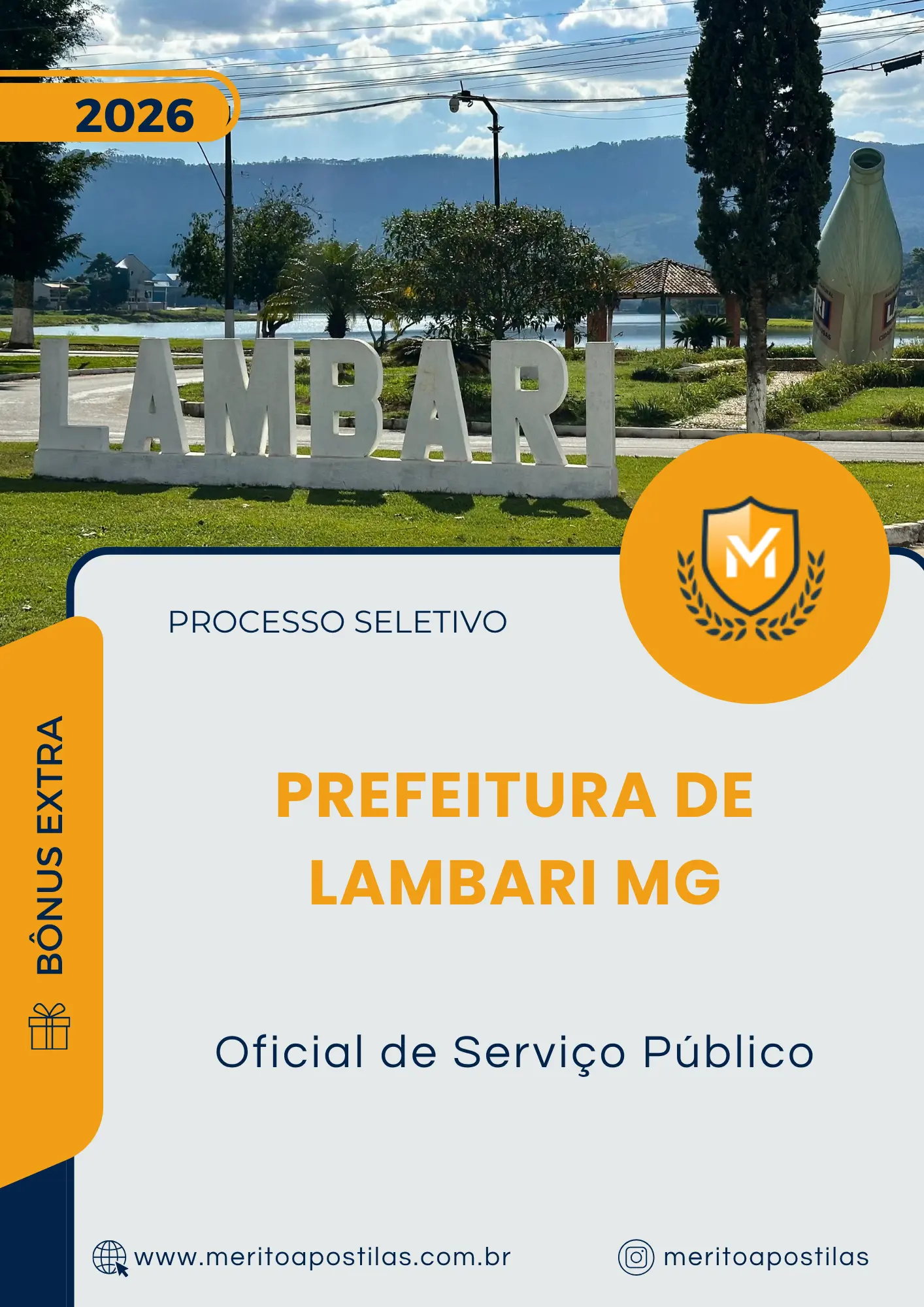 Apostila Oficial de Serviço Público Prefeitura de Lambari MG 2026