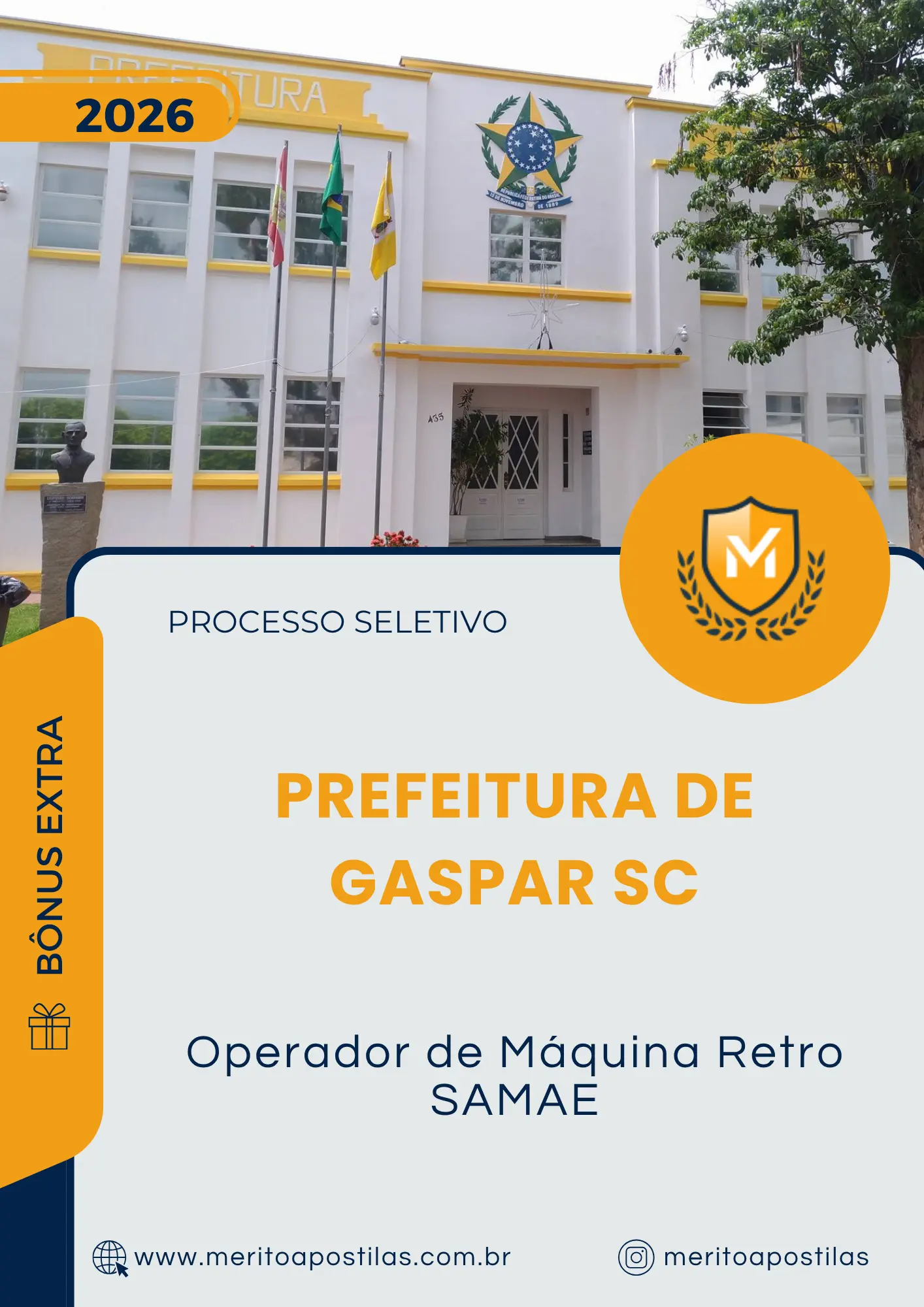 Apostila Operador de Máquina Retro SAMAE Prefeitura de Gaspar SC 2026