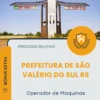 Apostila Operador de Maquinas Prefeitura de São Valério do Sul RS 2026