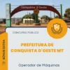 Apostila Operador de Máquinas Prefeitura de Conquista D'Oeste MT 2026