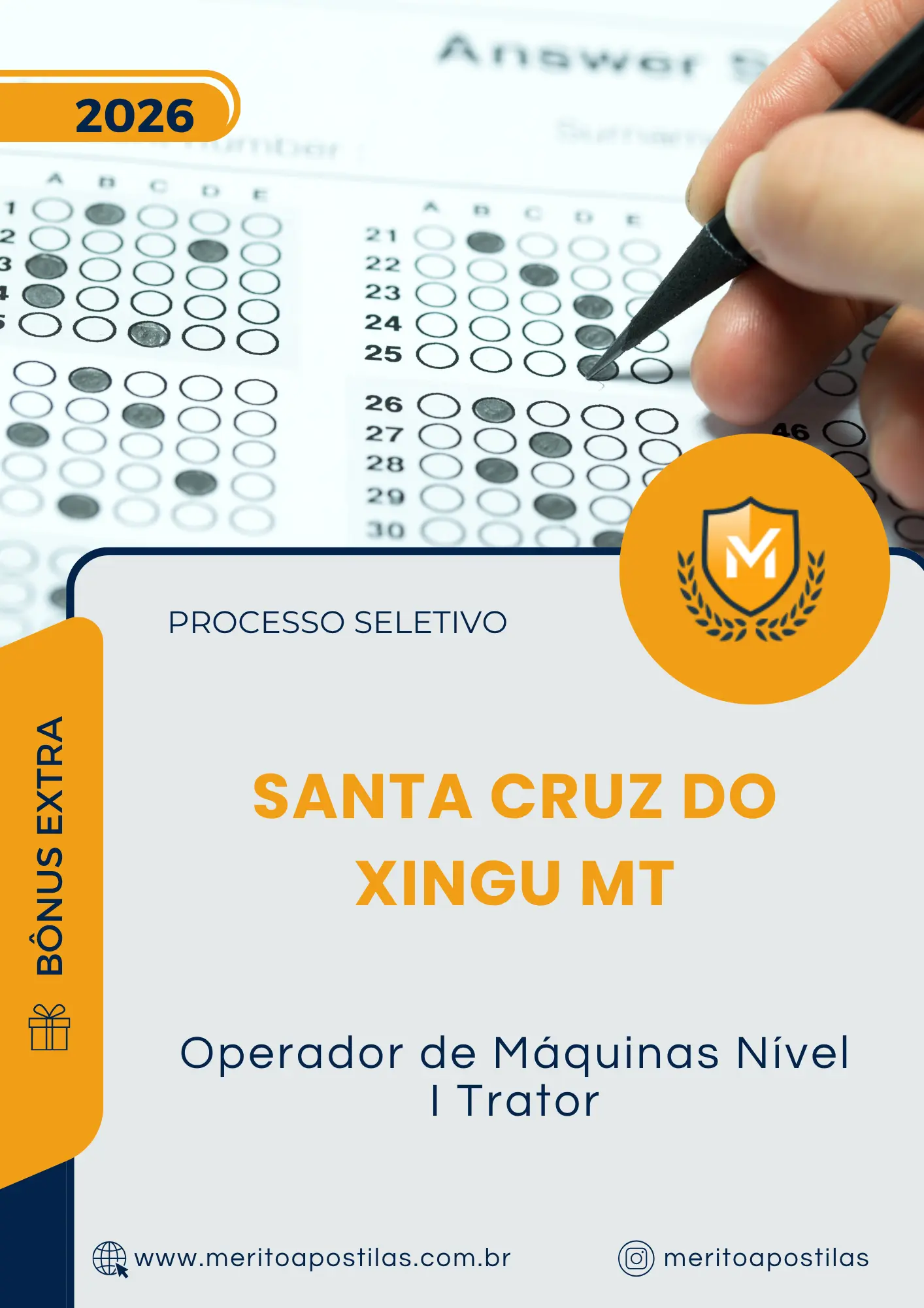 Apostila Operador de Máquinas Nível I Trator Prefeitura de Santa Cruz do Xingu MT 2026