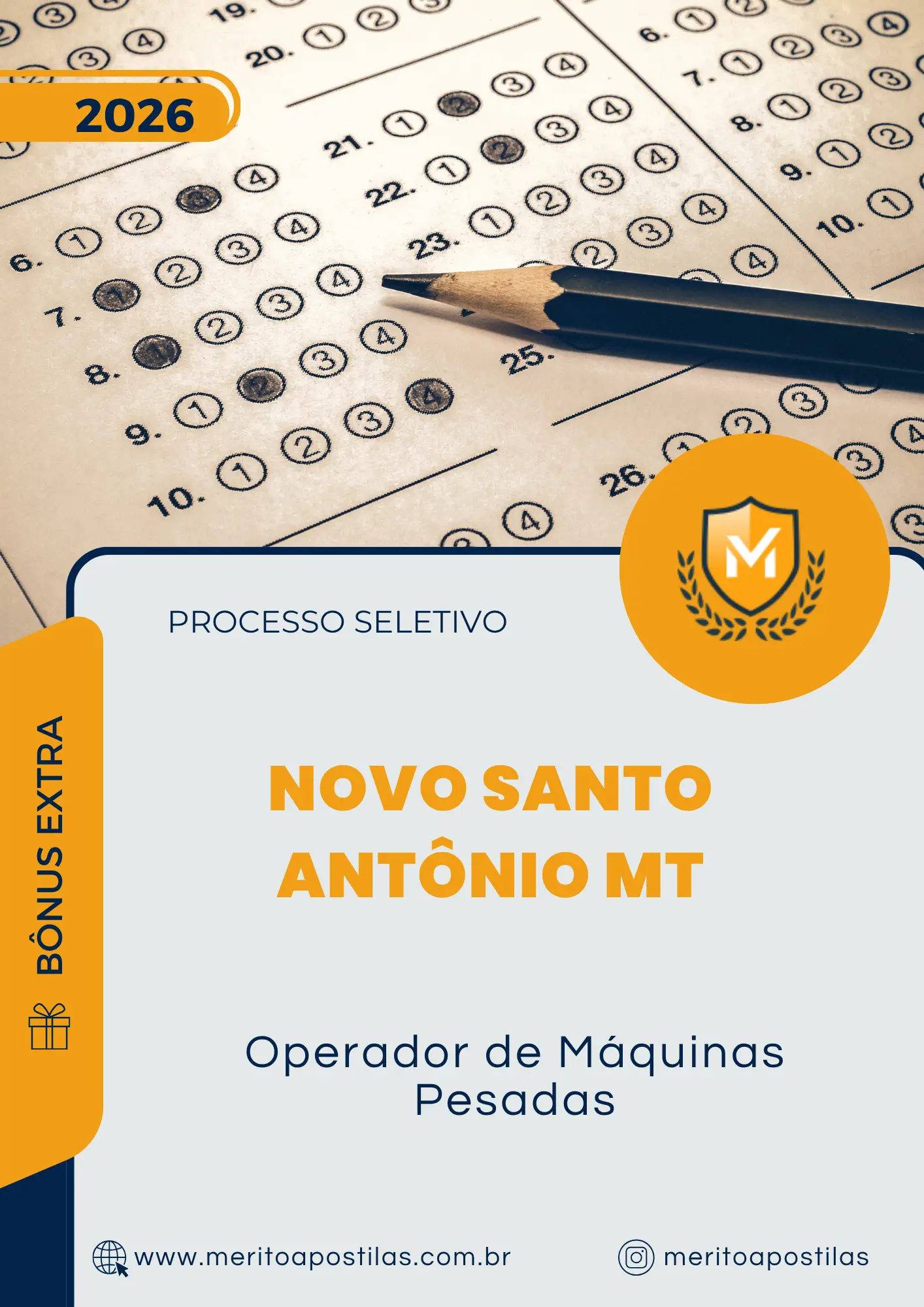 Apostila Operador de Máquinas Pesadas Prefeitura de Novo Santo Antônio MT 2026