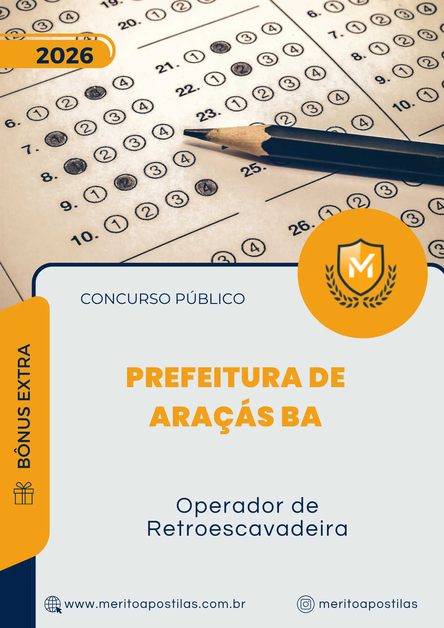Apostila Operador de Retroescavadeira Prefeitura de Araçás BA 2026