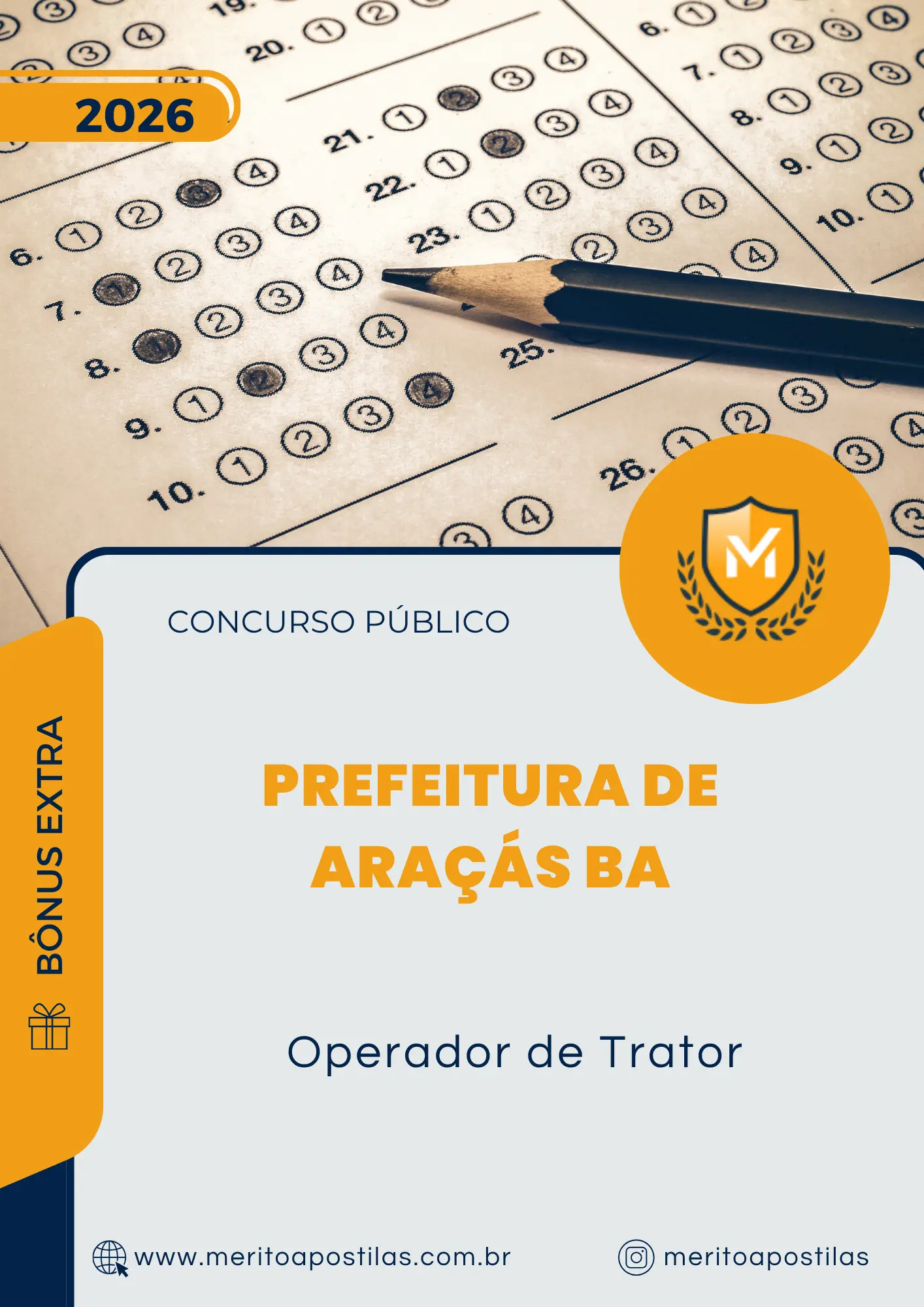 Apostila Operador de Trator Prefeitura de Araçás BA 2026