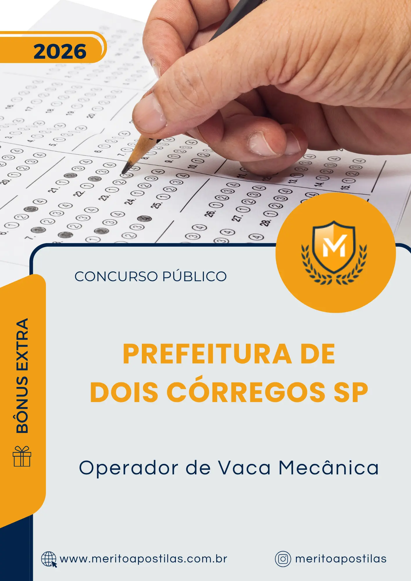 Apostila Operador de Vaca Mecânica Prefeitura de Dois Córregos SP 2026