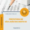 Apostila Operário Prefeitura de São João do Oeste SC 2026