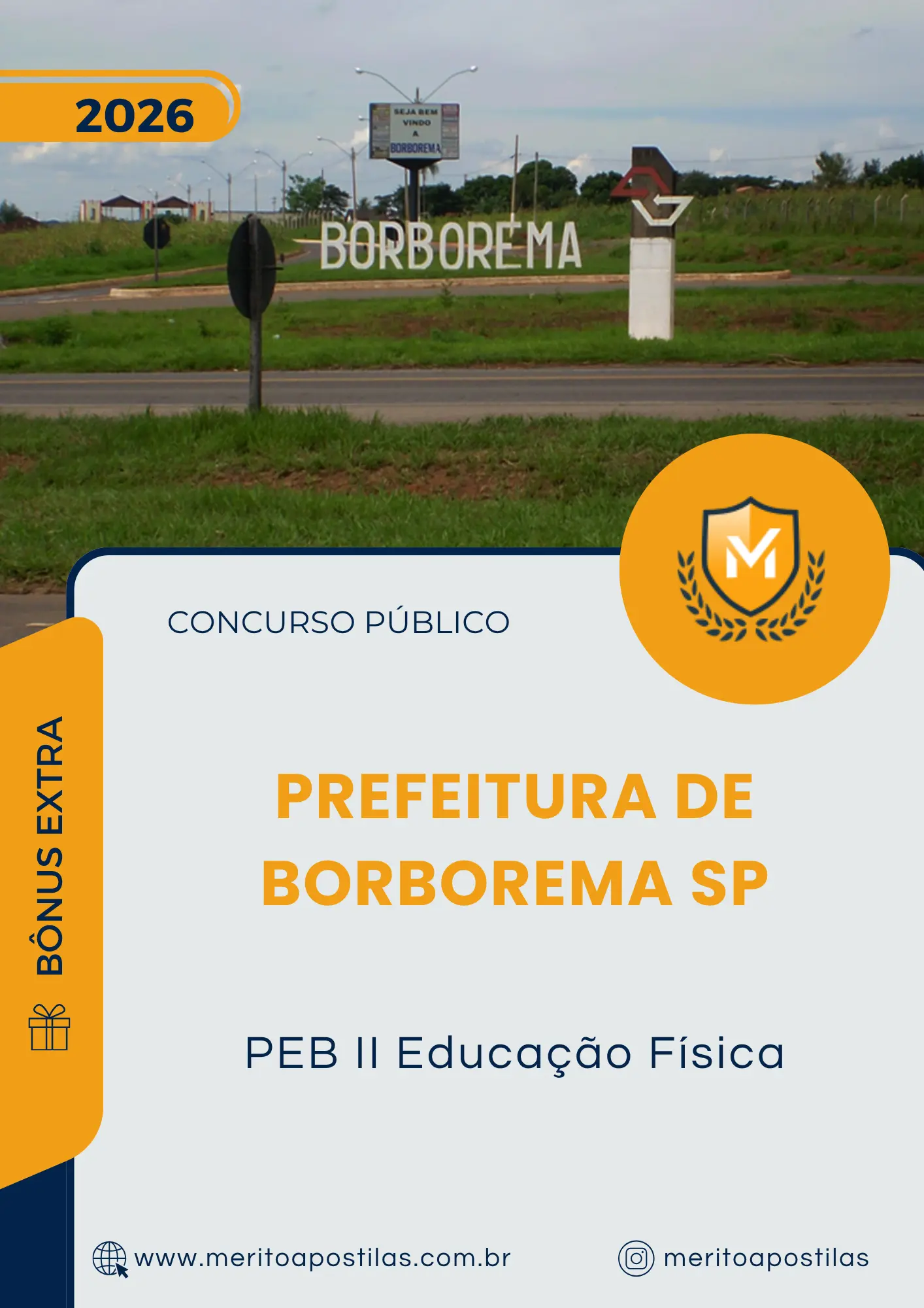 Apostila PEB II Educação Física Prefeitura de Borborema SP 2026