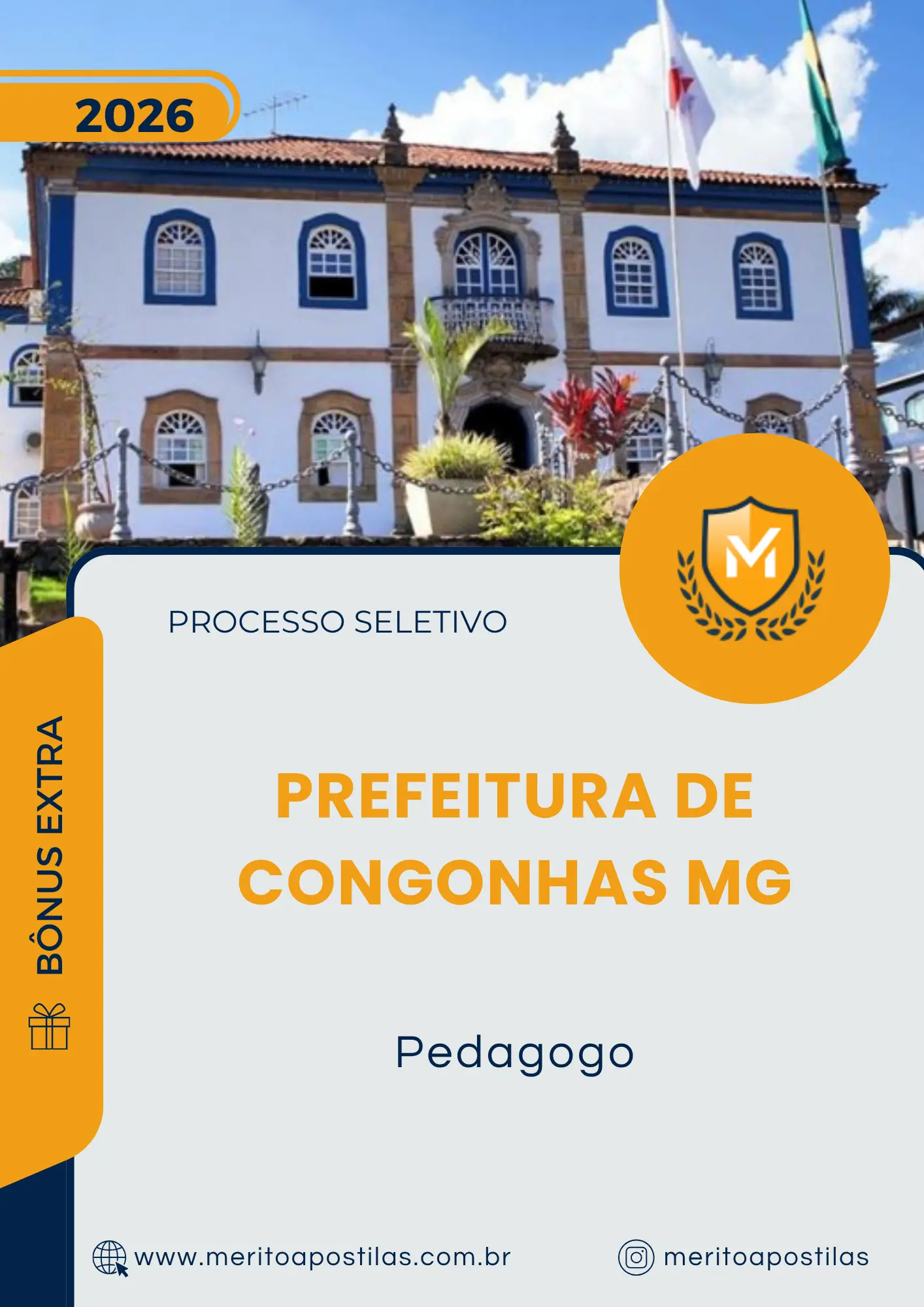 Apostila Pedagogo Prefeitura de Congonhas MG 2026