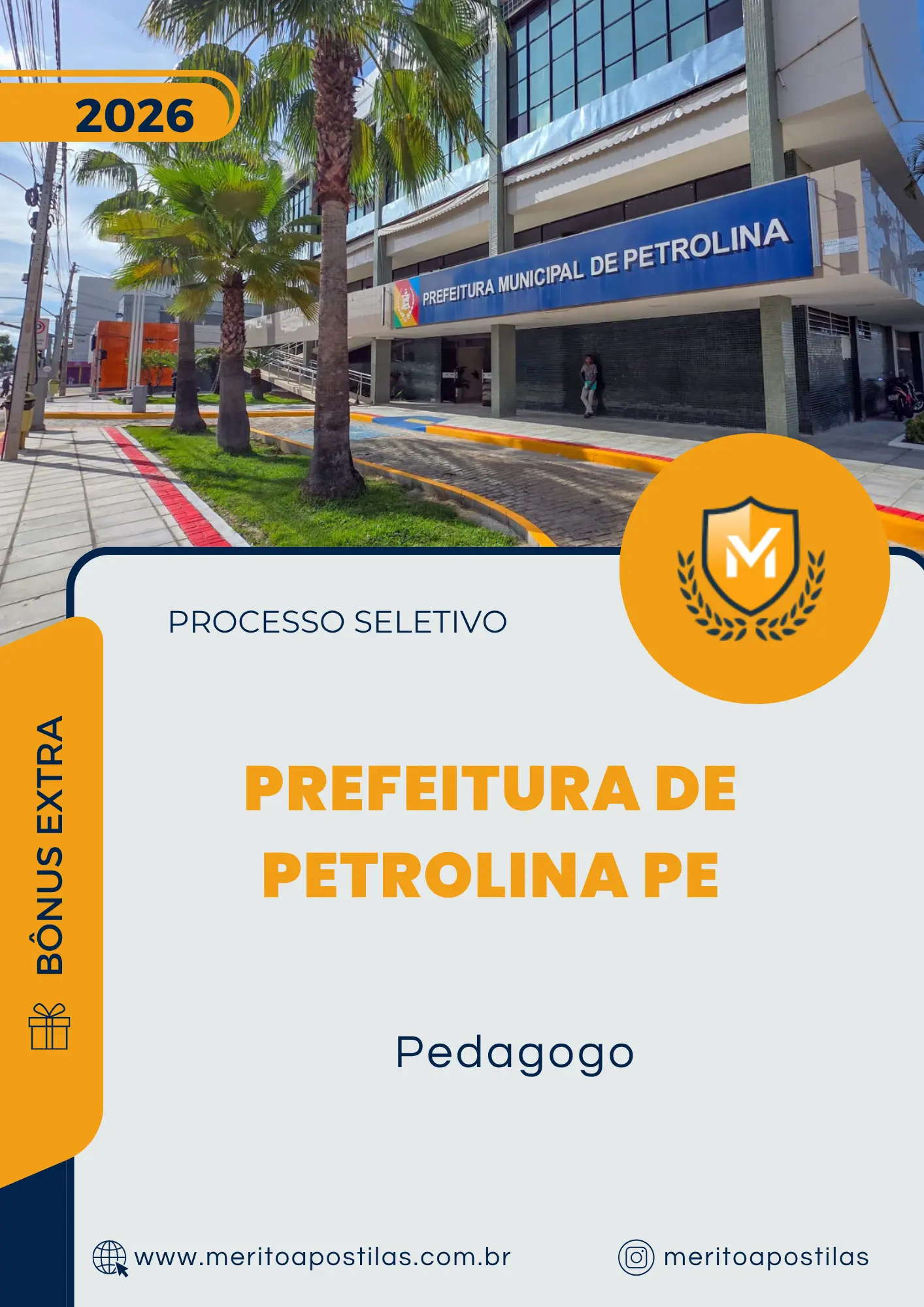 Apostila Pedagogo Prefeitura de Petrolina PE 2026