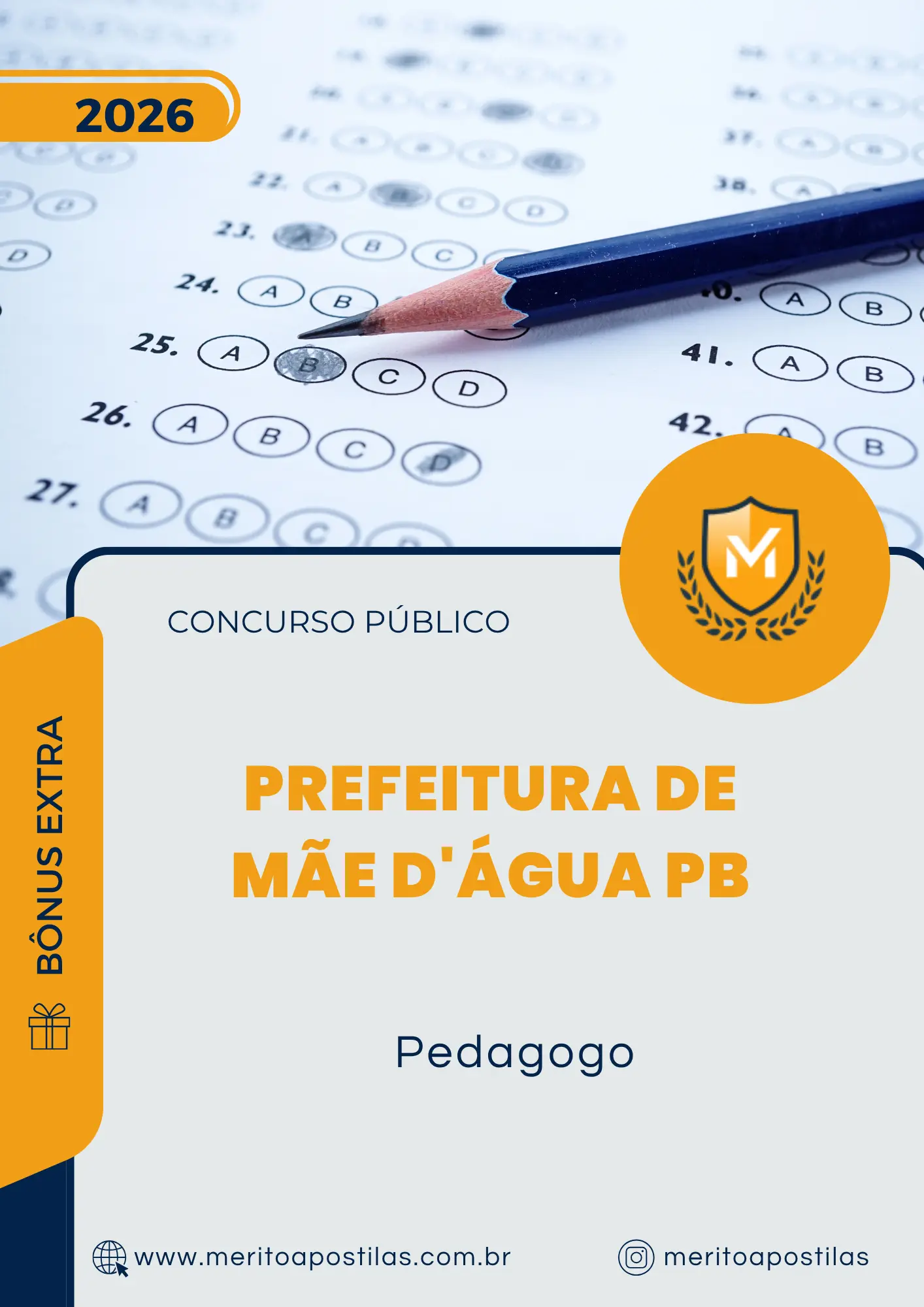 Apostila Pedagogo Prefeitura de Mãe D'Água PB 2026
