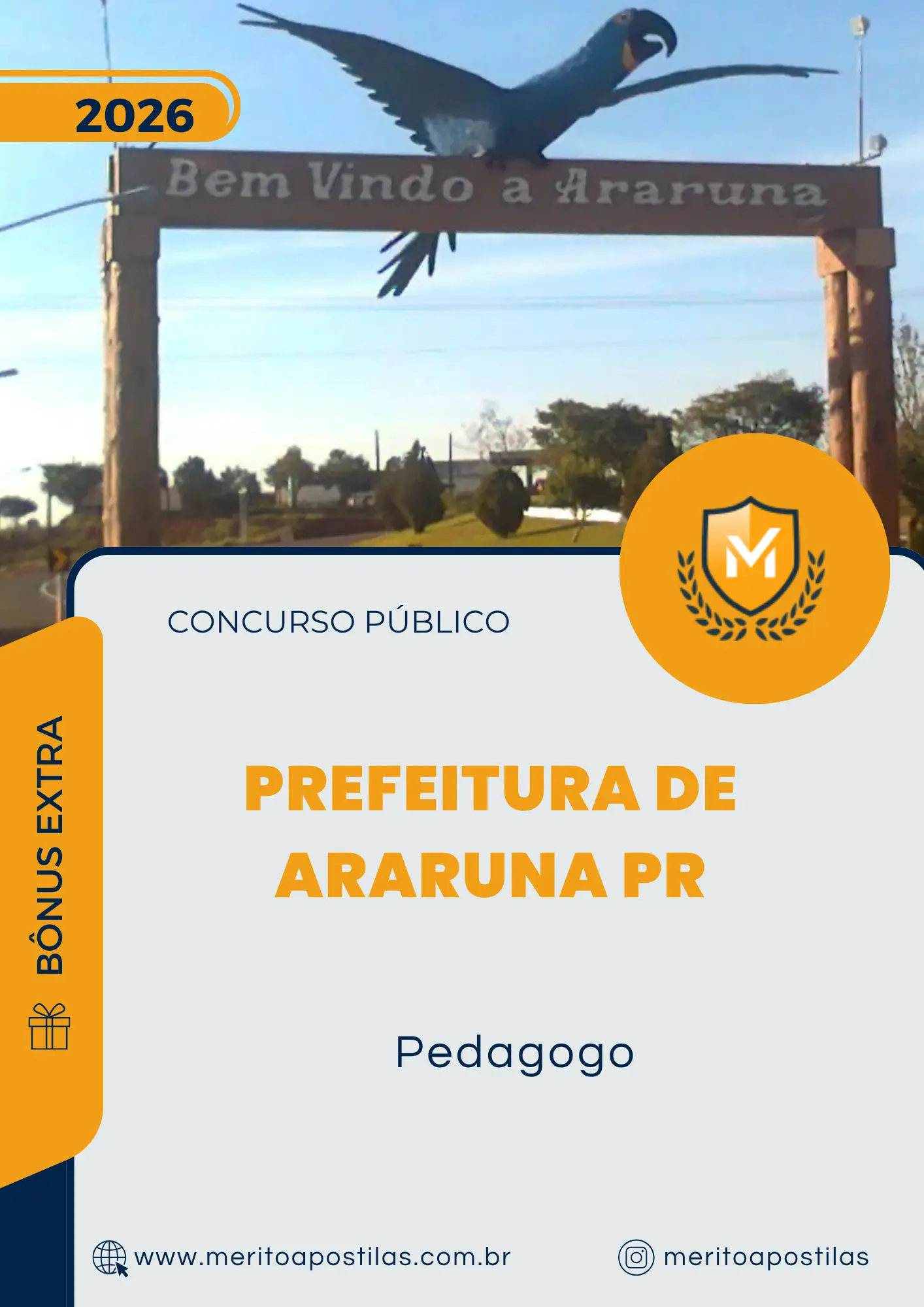 Apostila Pedagogo Prefeitura de Araruna PR 2026