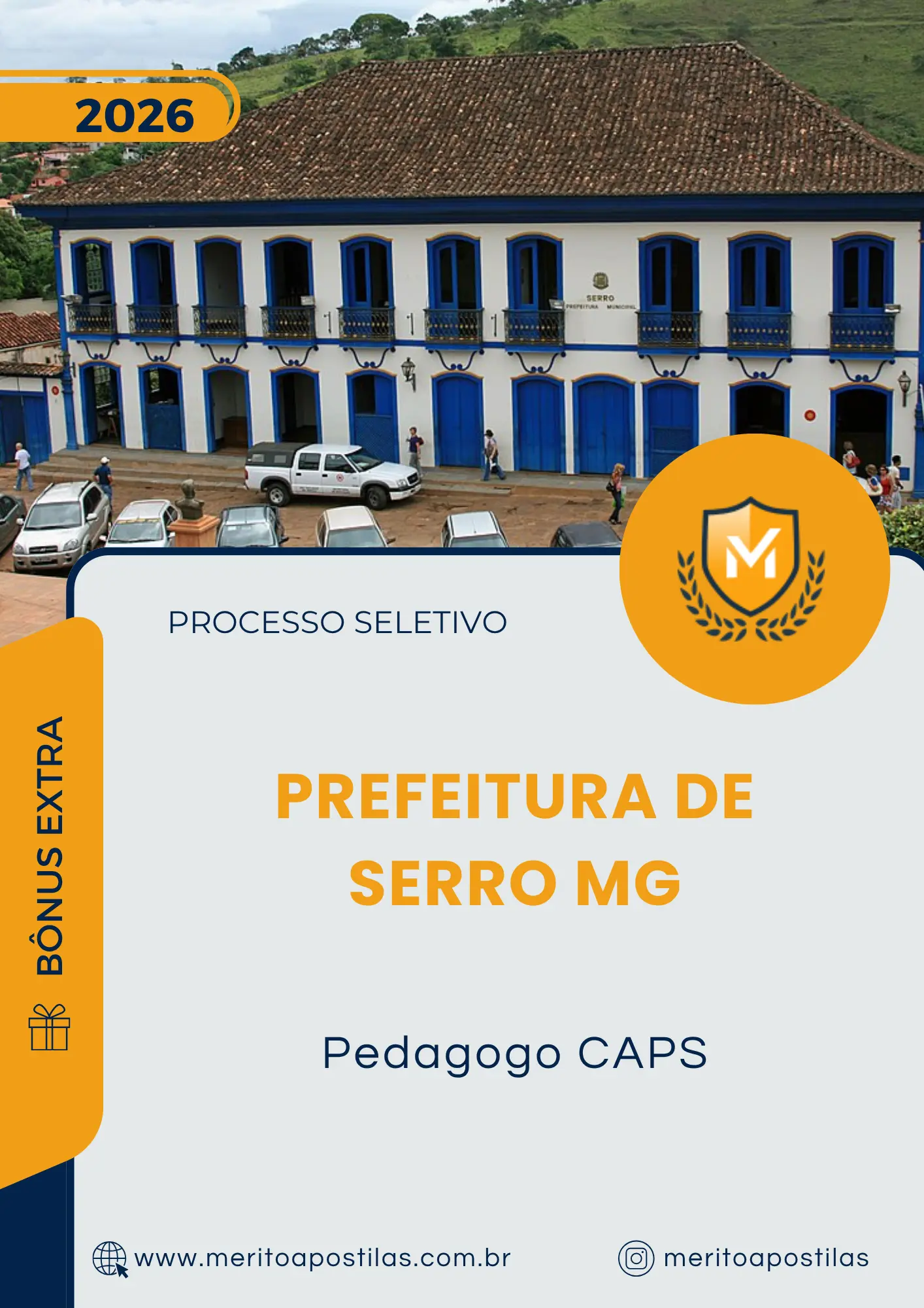 Apostila Pedagogo CAPS Prefeitura de Serro MG 2026