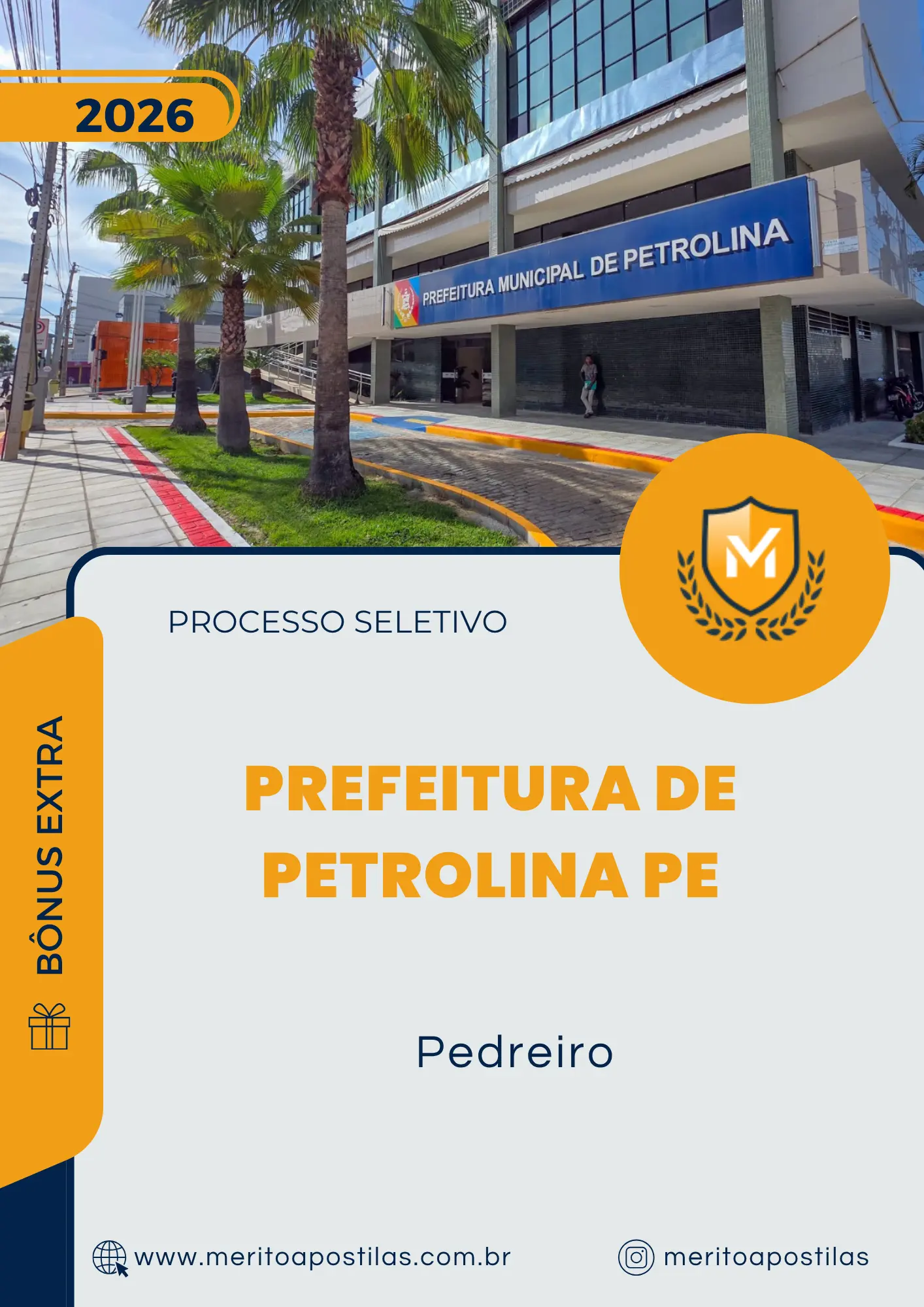 Apostila Pedreiro Prefeitura de Petrolina PE 2026