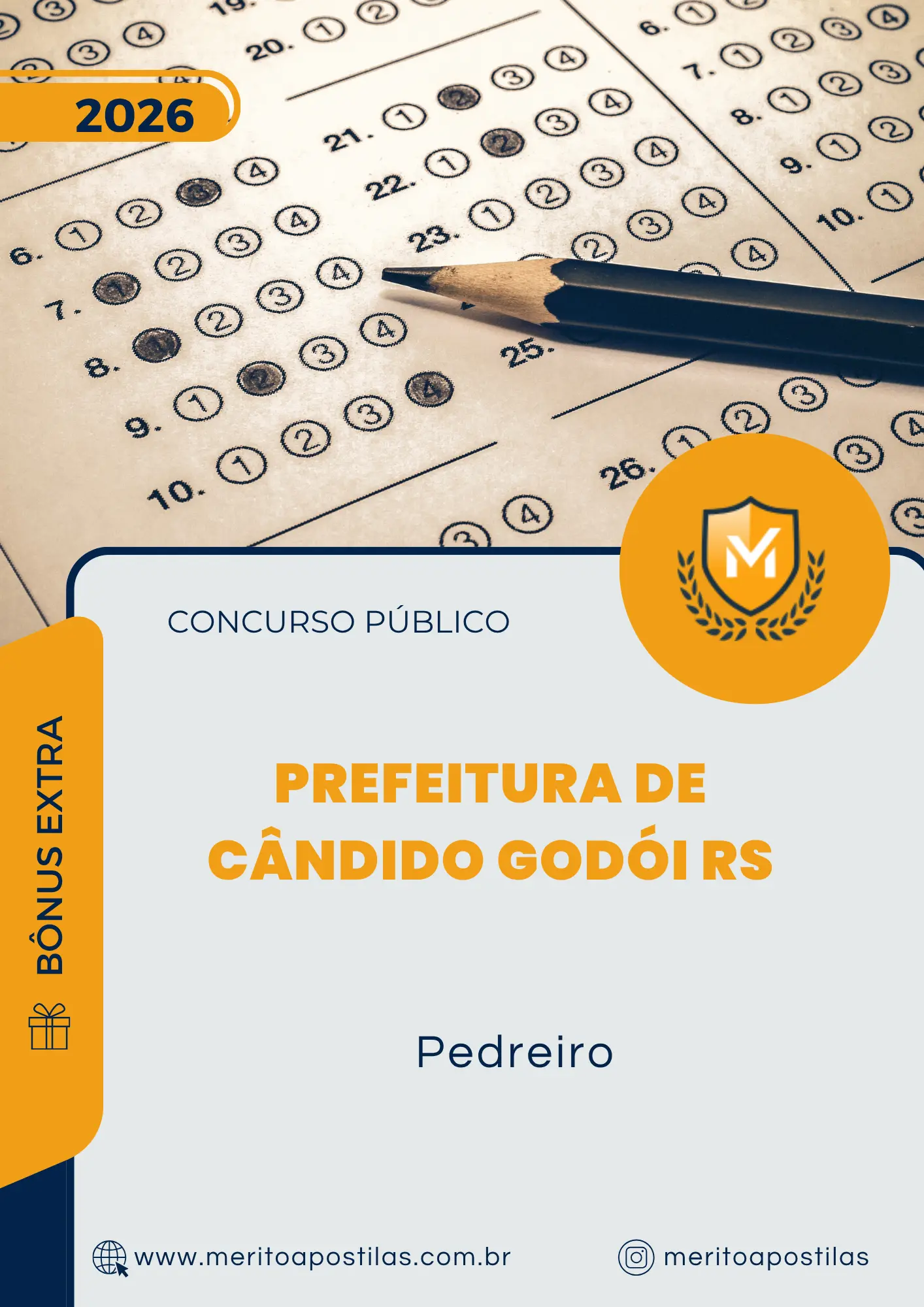 Apostila Pedreiro Prefeitura de Cândido Godói RS 2026