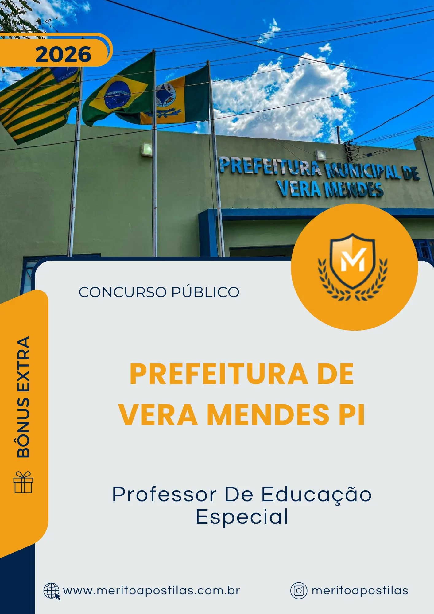 Apostila Professor De Educação Especial Prefeitura de Vera Mendes PI 2026