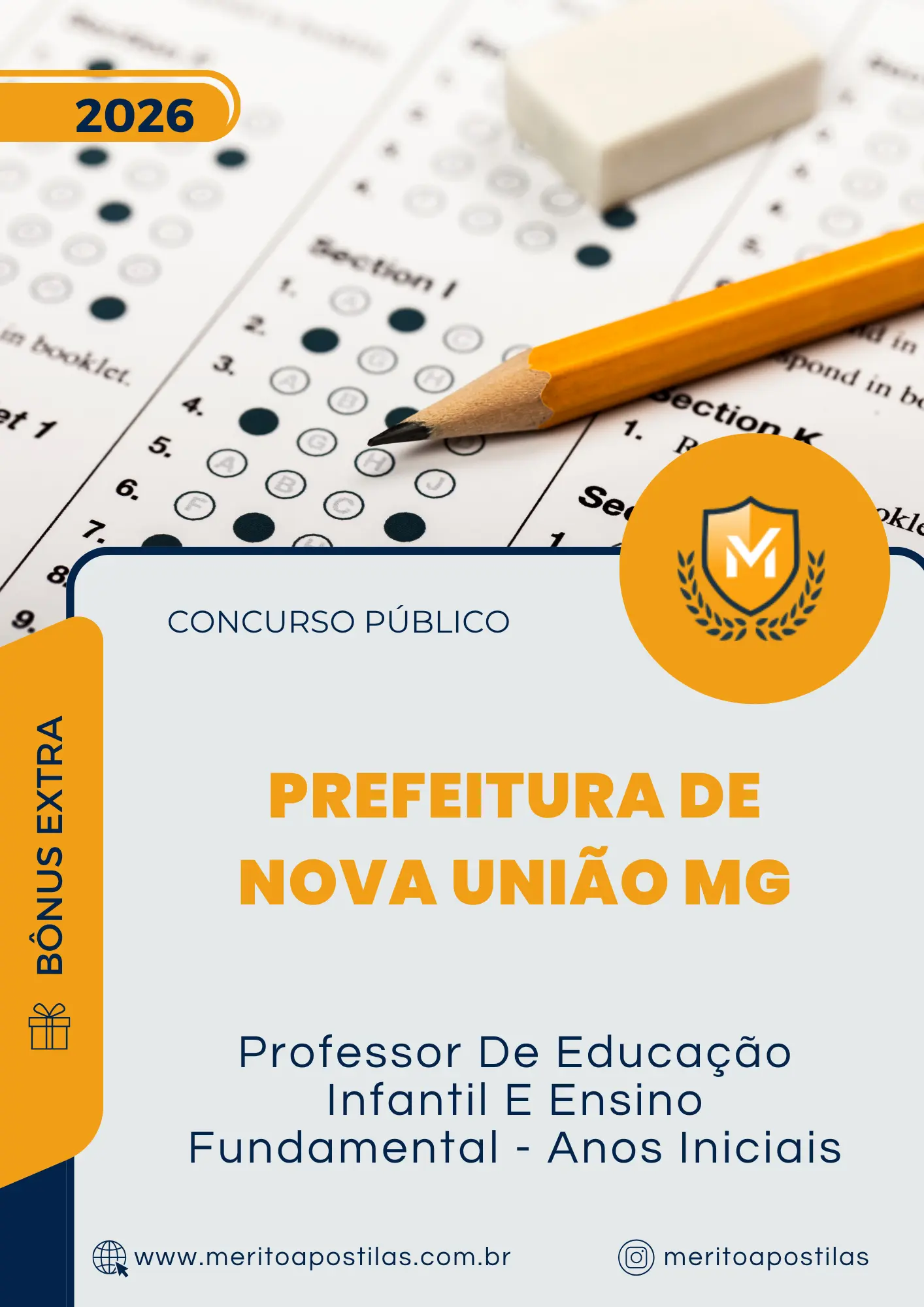 Apostila Professor De Educação Infantil E Ensino Fundamental Anos Iniciais Prefeitura de Nova União MG 2026
