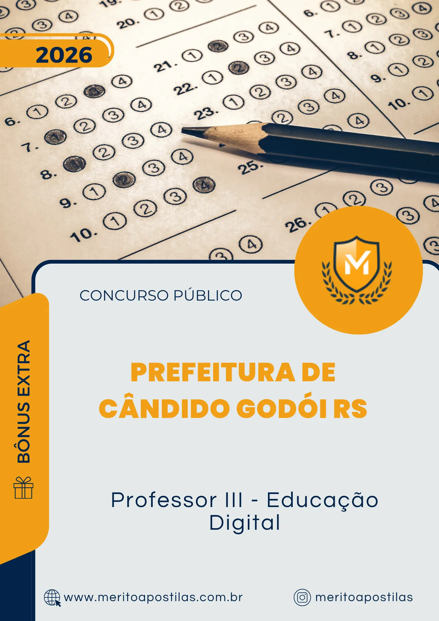 Apostila Professor III Educação Digital Prefeitura de Cândido Godói RS 2026
