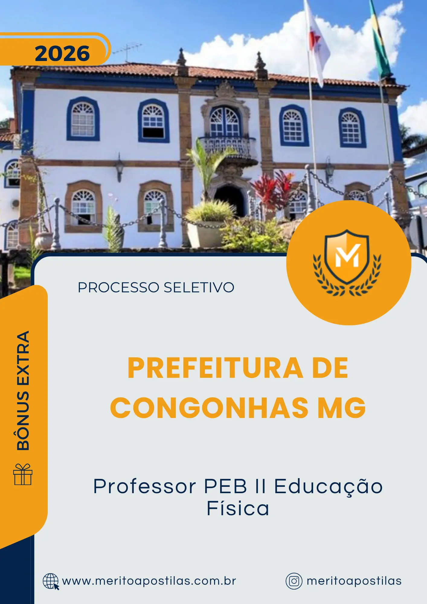 Apostila Professor PEB II Educação Física Prefeitura de Congonhas MG 2026