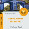 Apostila Professor Peb I Prefeitura de Monte Alegre do Sul SP 2026