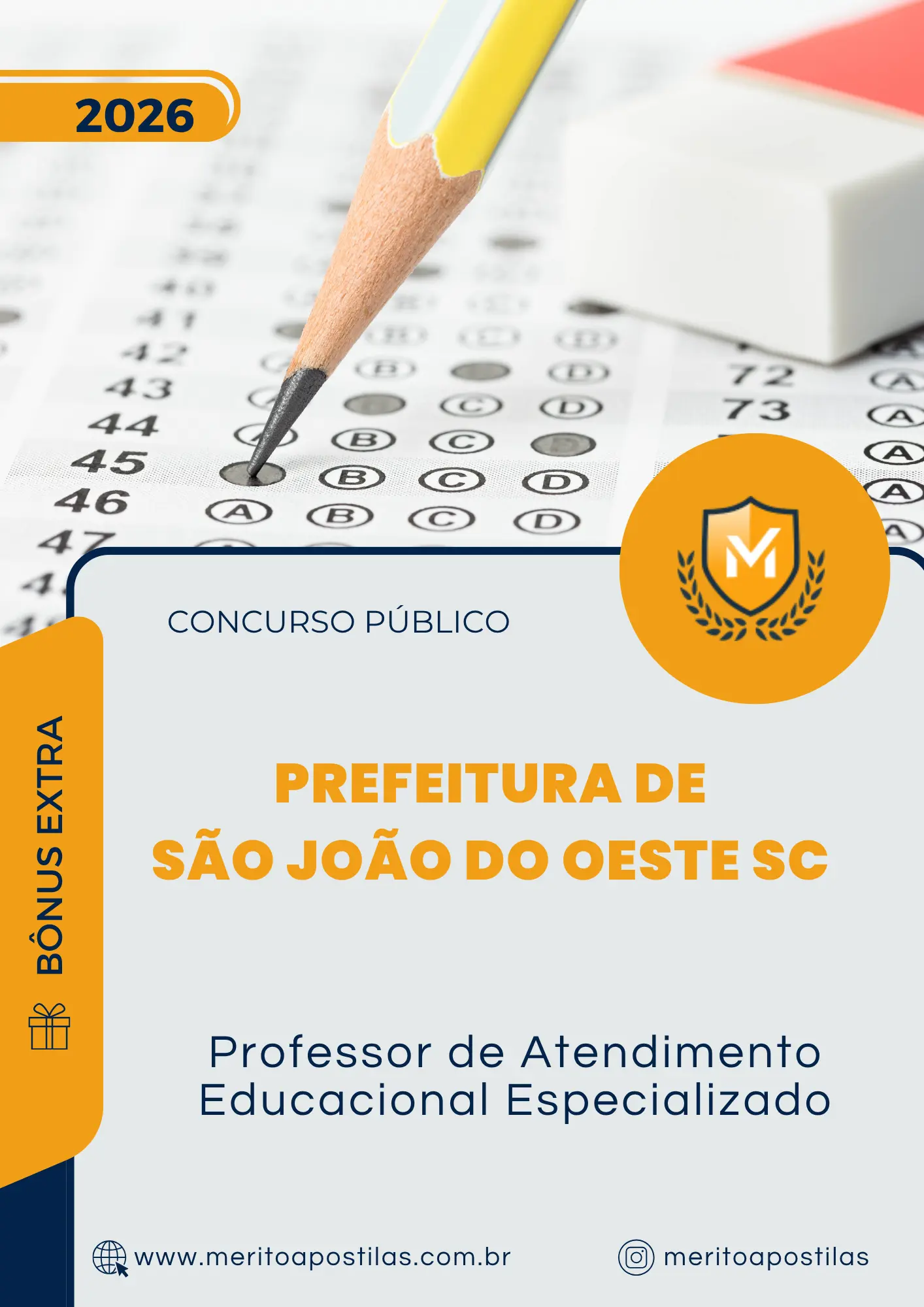 Apostila Professor de Atendimento Educacional Especializado Prefeitura de São João do Oeste SC 2026