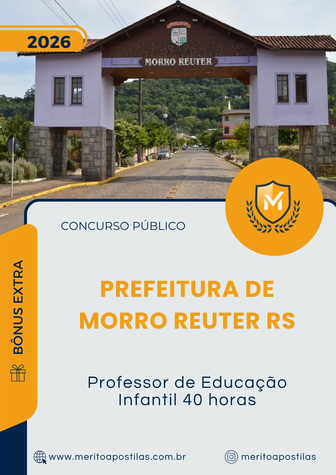 Apostila Professor de Educação Infantil 40 horas Prefeitura de Morro Reuter RS 2026