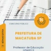 Apostila Professor de Educação Infantil II Prefeitura de Macatuba SP 2026
