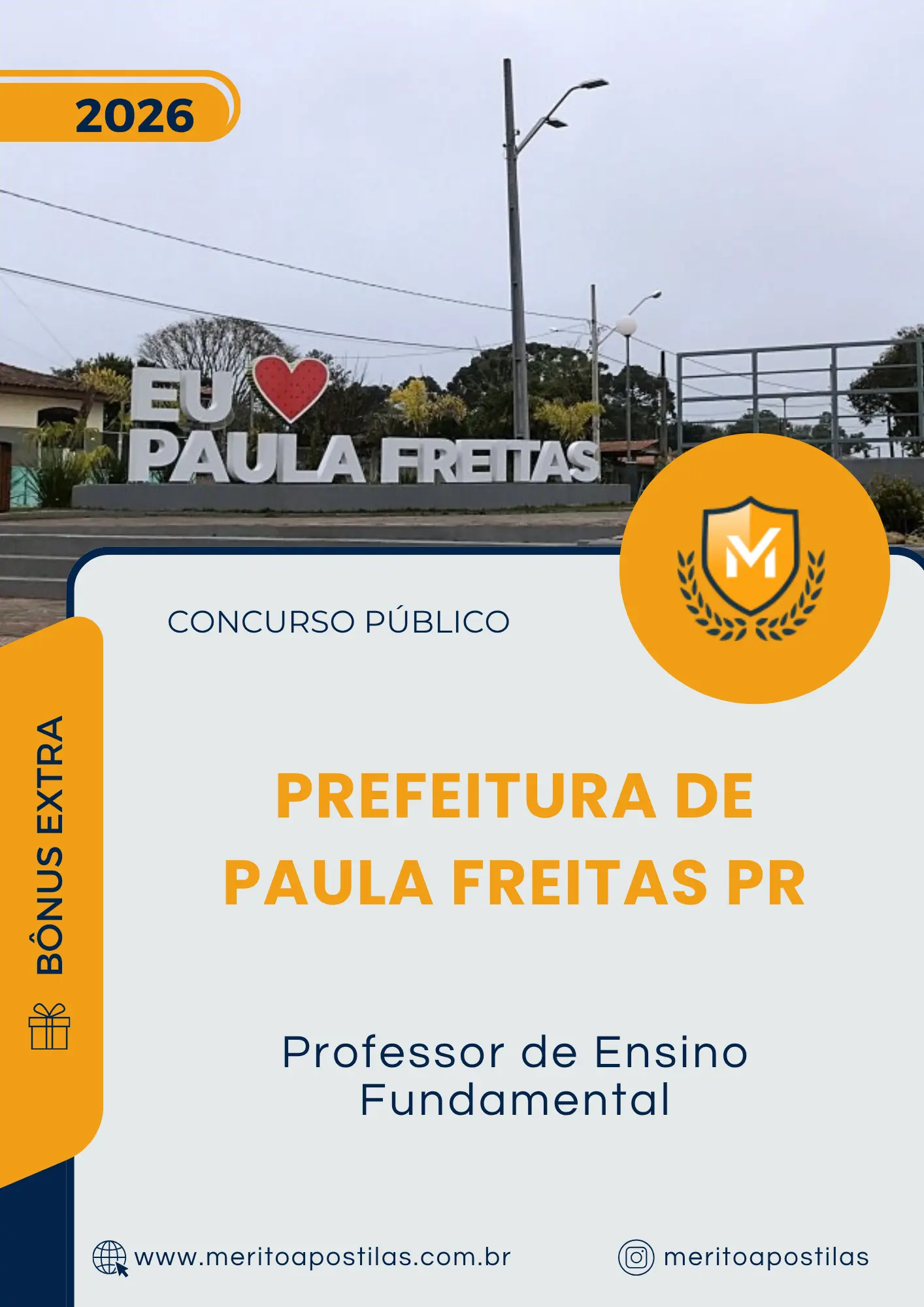 Apostila Professor de Ensino Fundamental Prefeitura de Paula Freitas PR 2026