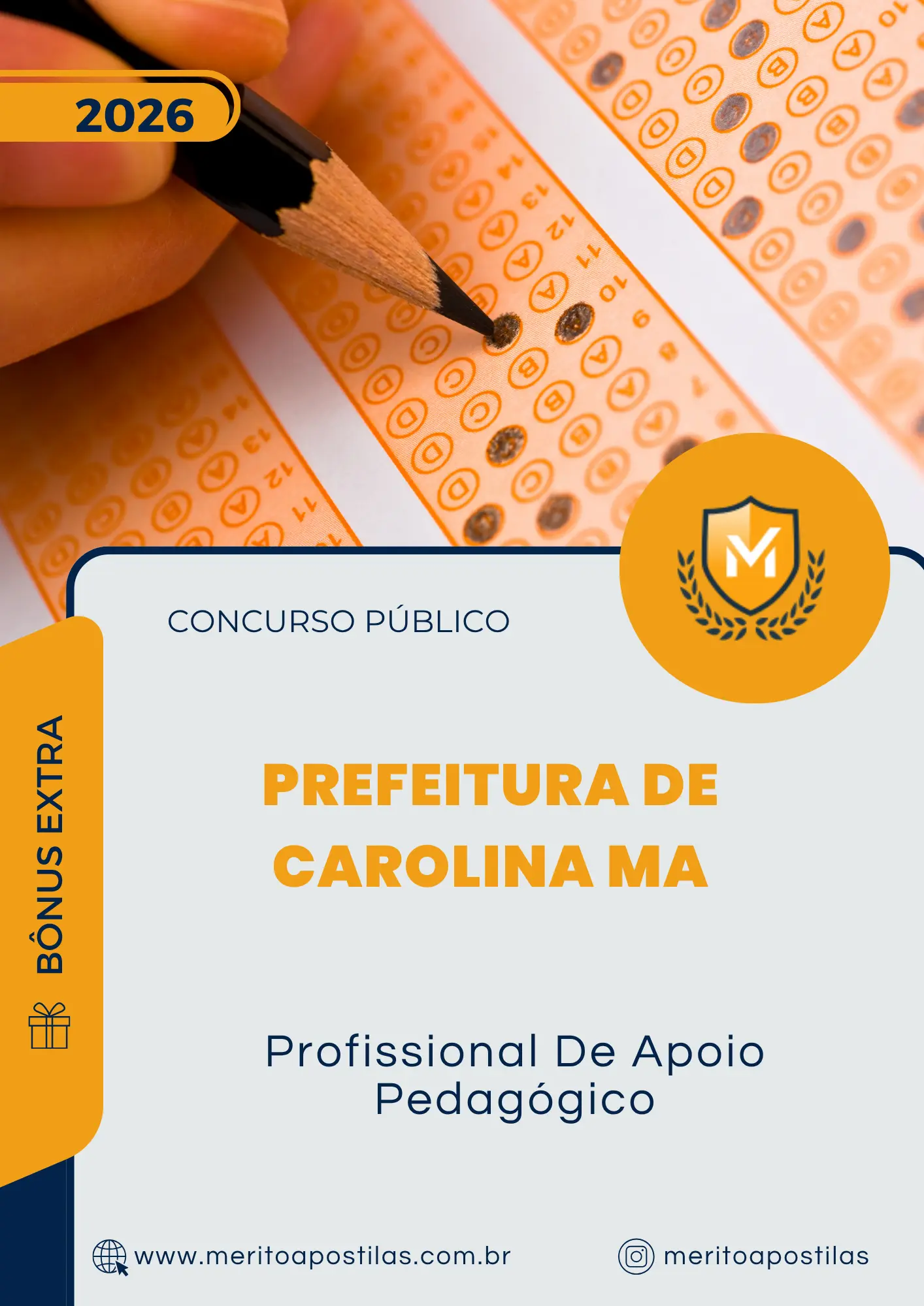 Apostila Profissional De Apoio Pedagógico Prefeitura de Carolina MA 2026