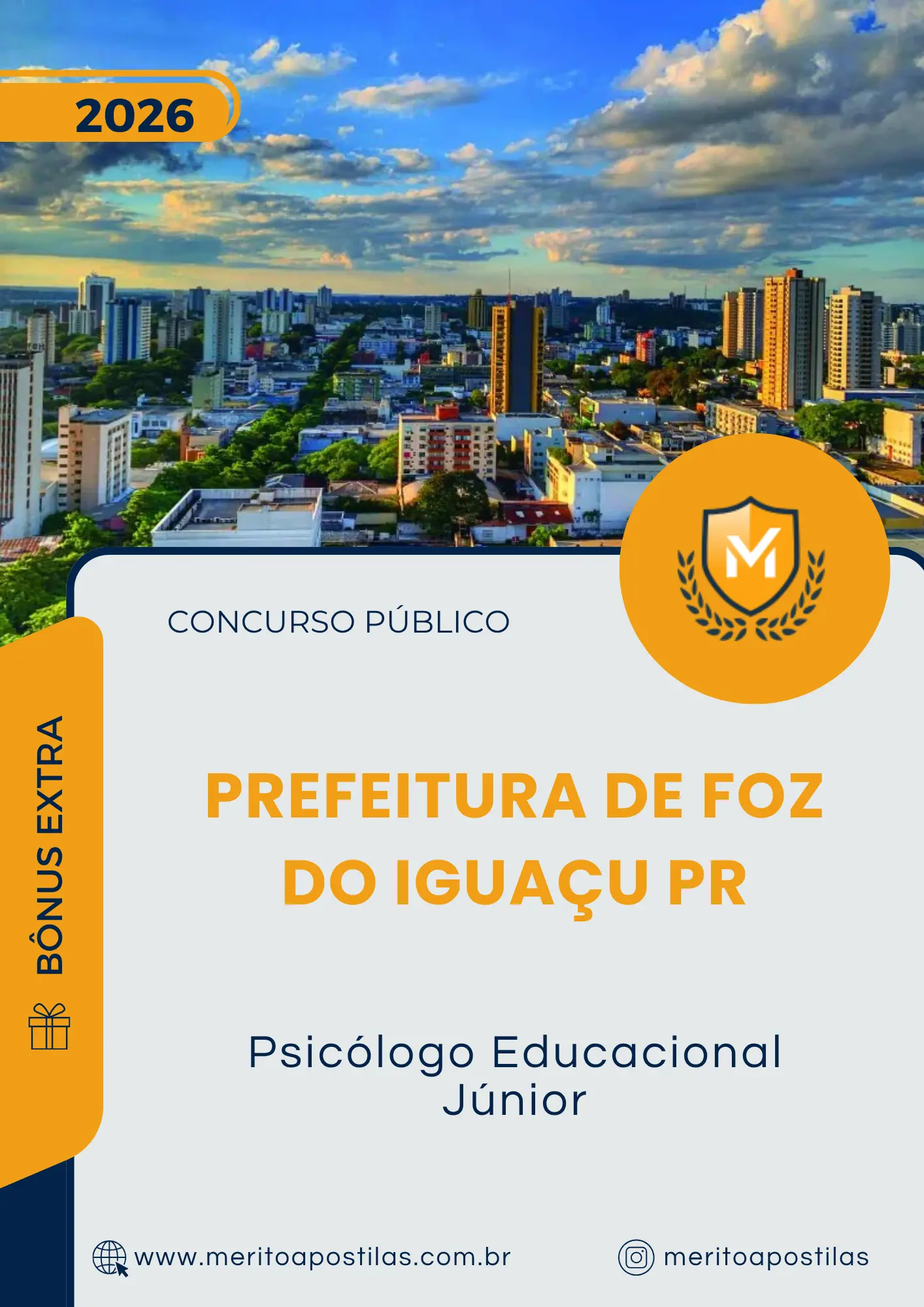 Apostila Psicólogo Educacional Júnior Prefeitura de Foz do Iguaçu PR 2026