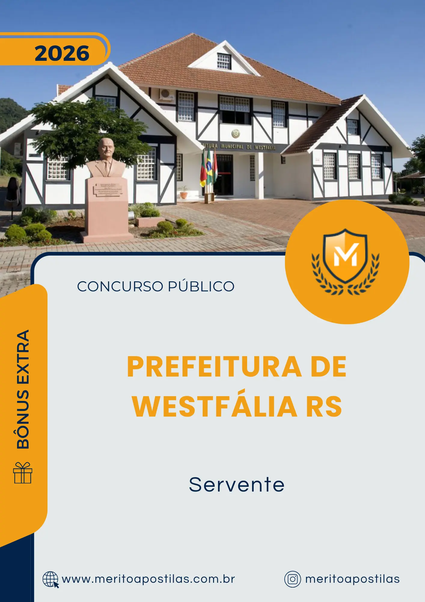 Apostila Servente Prefeitura de Westfália RS 2026