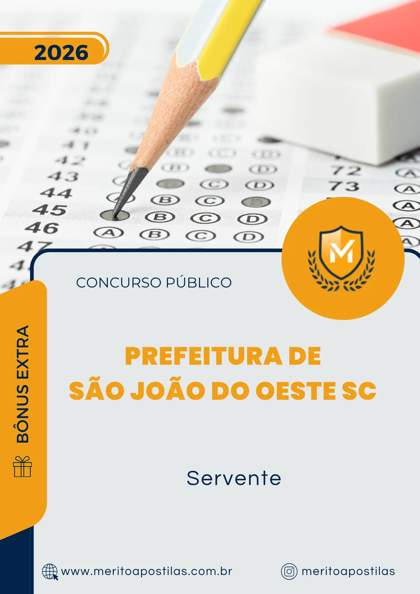 Apostila Servente Prefeitura de São João do Oeste SC 2026