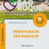 Apostila Serviçal II Prefeitura de São Roque SP 2026