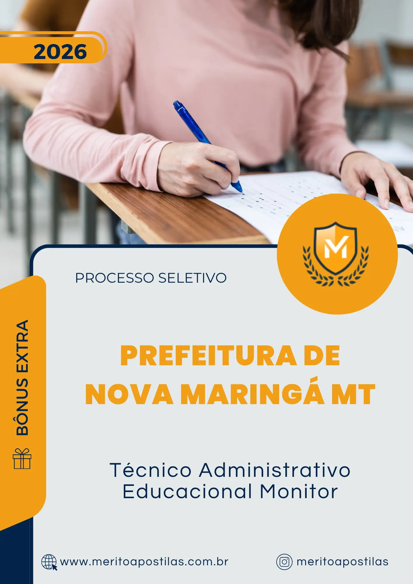 Apostila Técnico Administrativo Educacional Monitor Prefeitura de Nova Maringá MT 2026