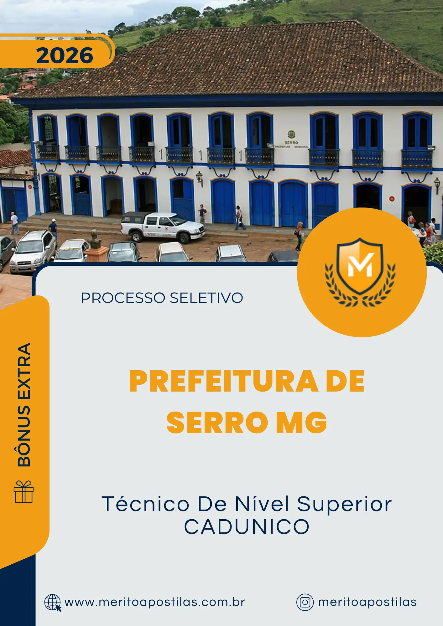 Apostila Técnico De Nível Superior CADUNICO Prefeitura de Serro MG 2026