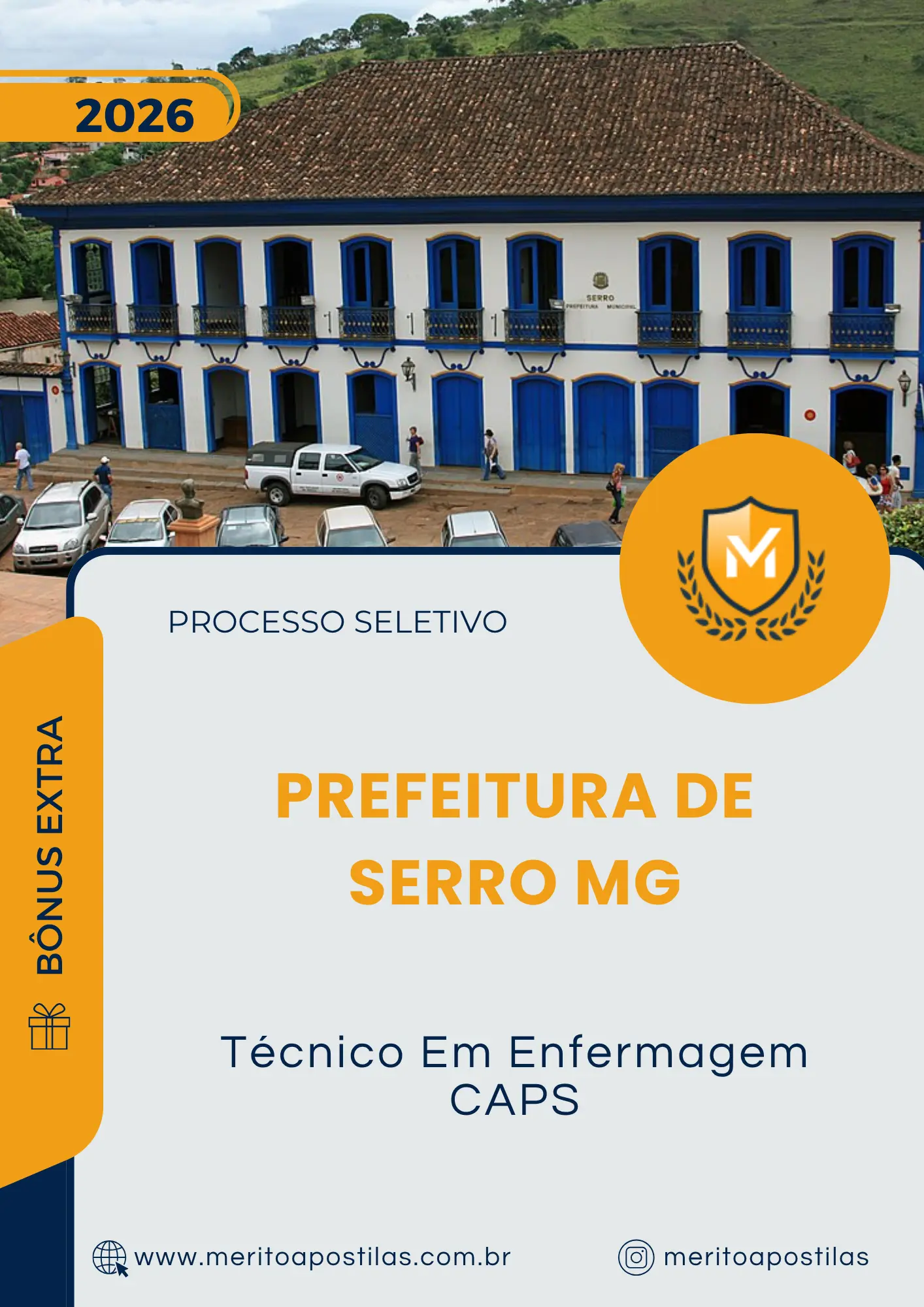 Apostila Técnico Em Enfermagem CAPS Prefeitura de Serro MG 2026