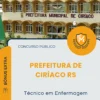 Apostila Técnico em Enfermagem Prefeitura de Ciríaco RS 2026