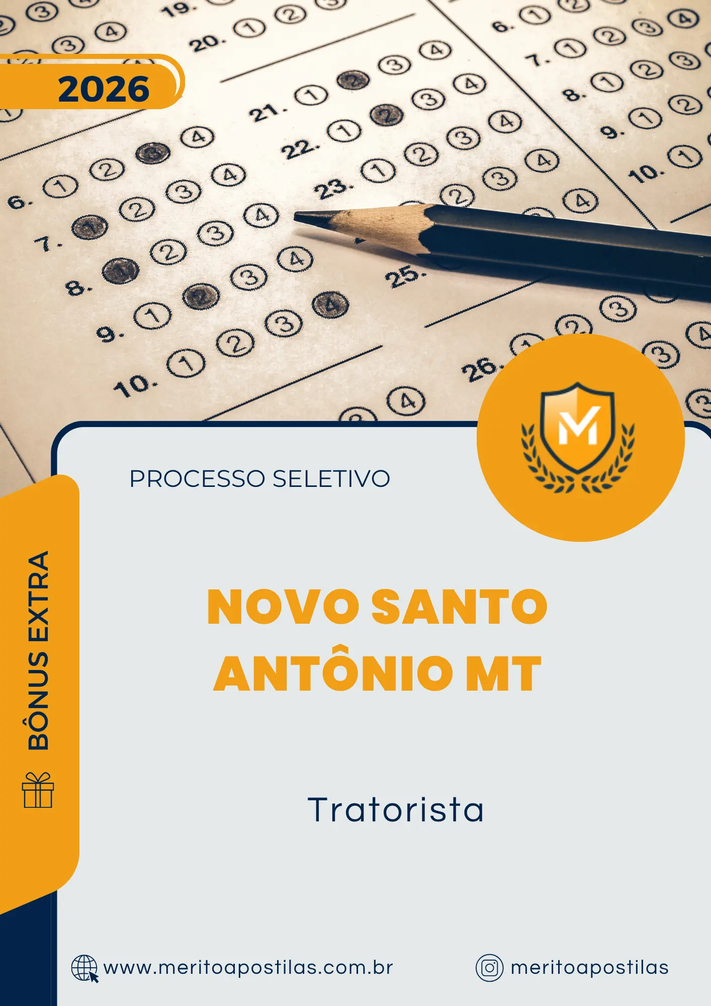 Apostila Tratorista Prefeitura de Novo Santo Antônio MT 2026