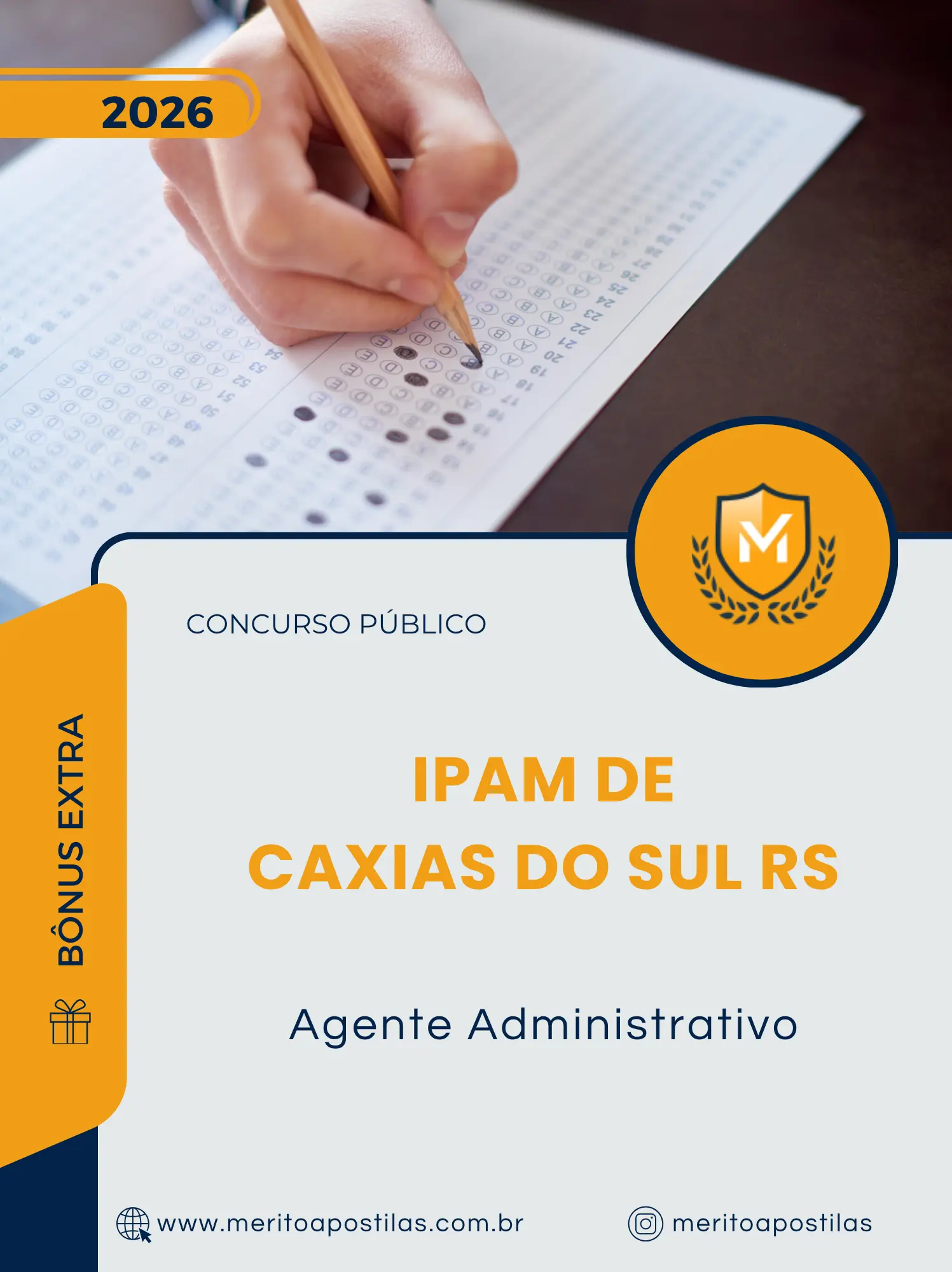 Apostila Agente Administrativo IPAM de Caxias do Sul RS 2026