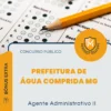 Apostila Agente Administrativo II Prefeitura de Água Comprida MG 2026