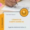 Apostila Agente Administrativo III Câmara de Campo Alegre SC 2026